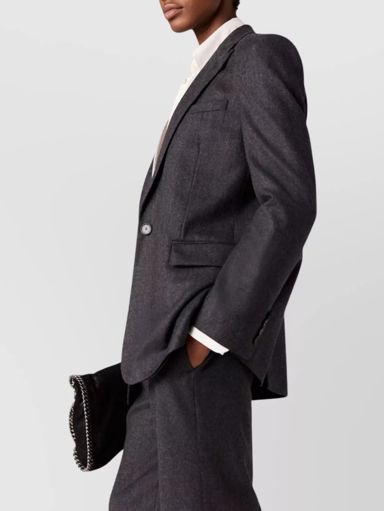 Stella Mccartney Tailored Flannel Boyfriend Jacket