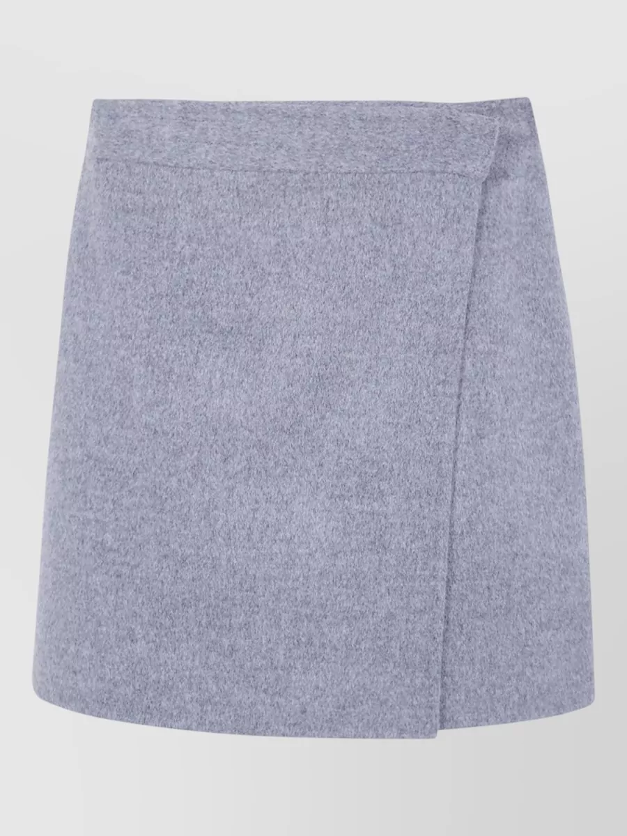 Semicouture Wool wrap mini skirt