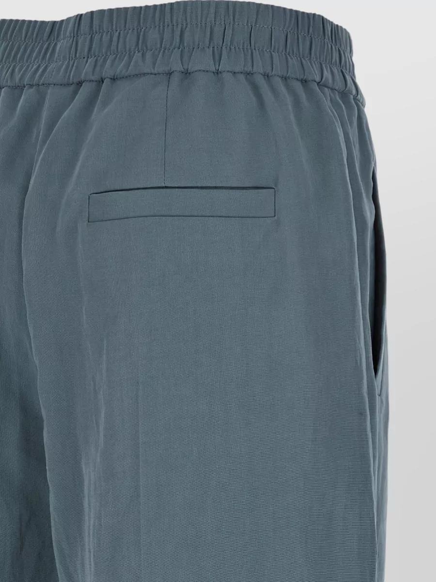 Brunello Cucinelli Loose Track Wide-Leg Trousers