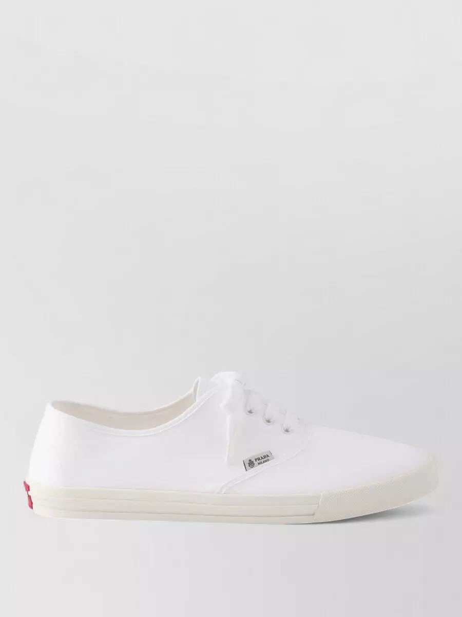 Prada Drill Low Top Sneakers Rubber Sole