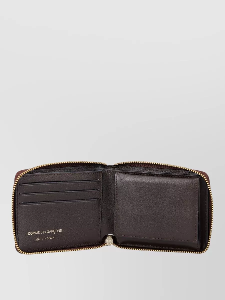 Comme Des Garçons Leather Zip-Around Small Wallet