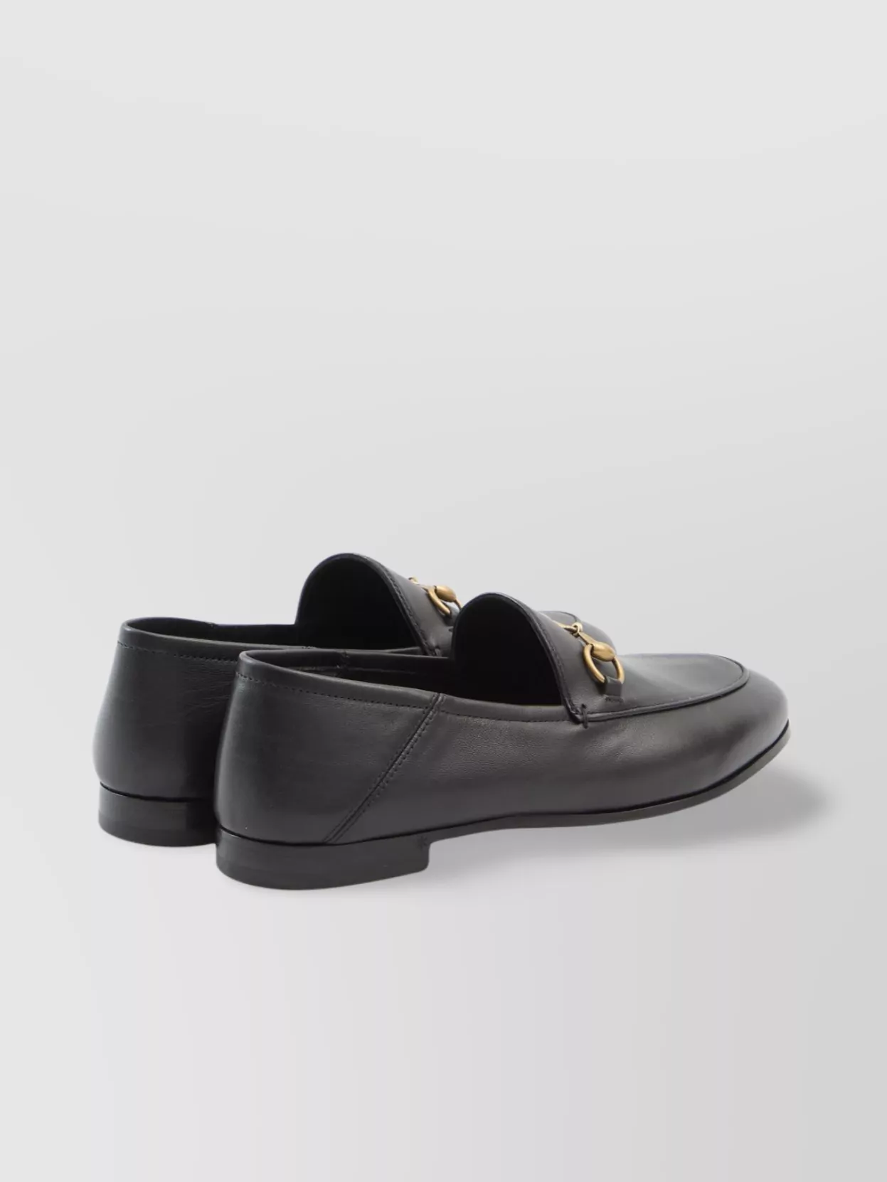 Gucci Gold-Tone Hardware Horsebit Detail Loafer