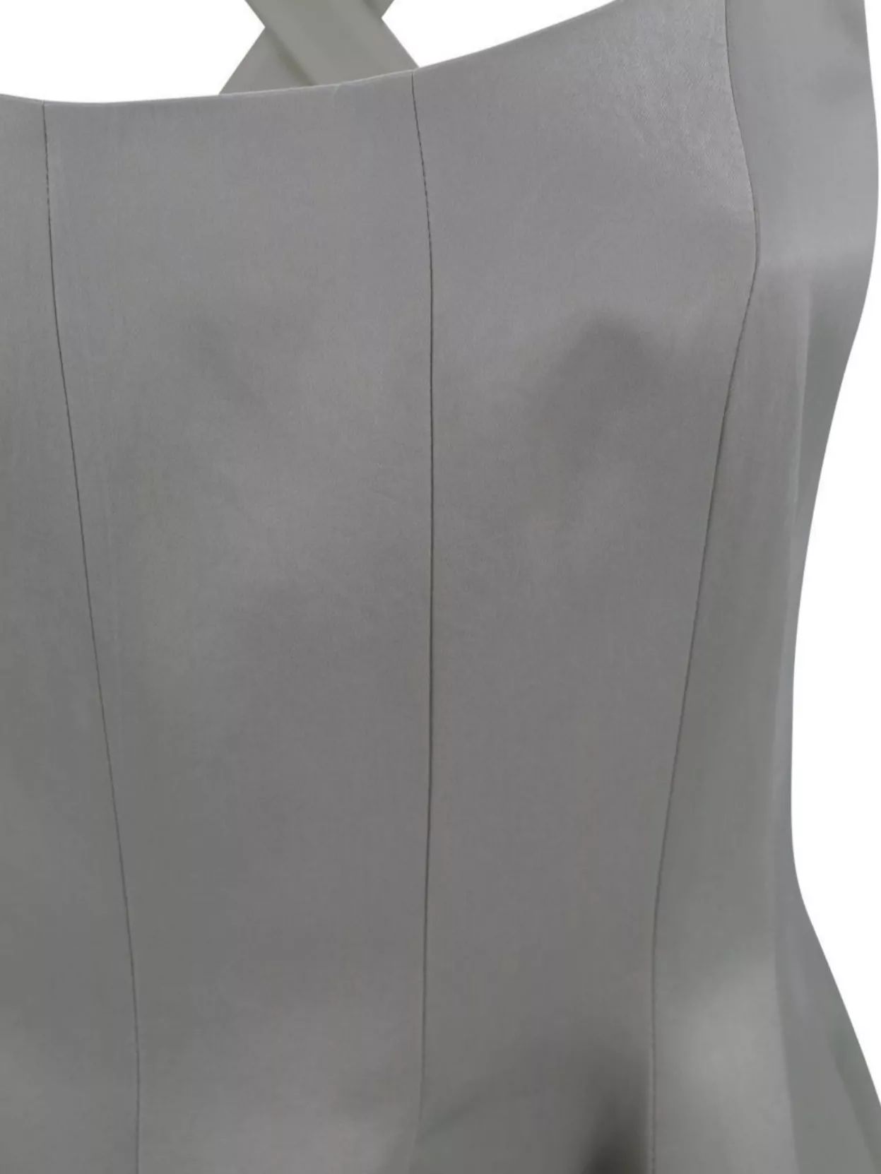 Philosophy Corset Neckline Midi Dress With Flared Skirt