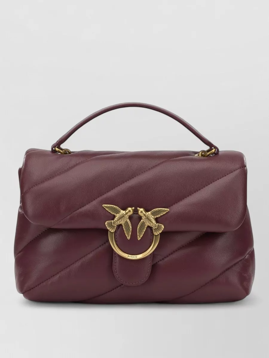 Pinko Love Bag Classic Leather Clutch Bag