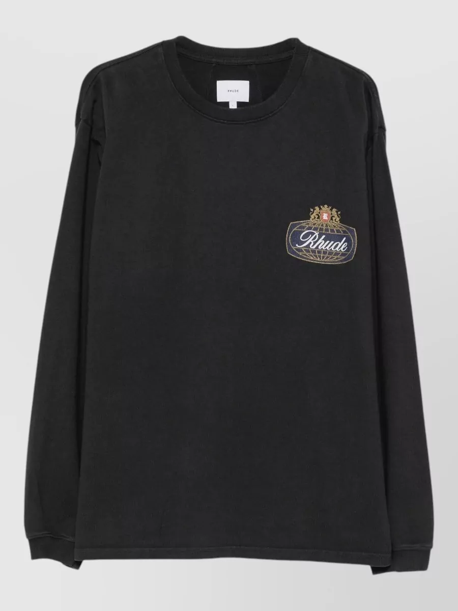 Rhude cotton logo print t-shirt