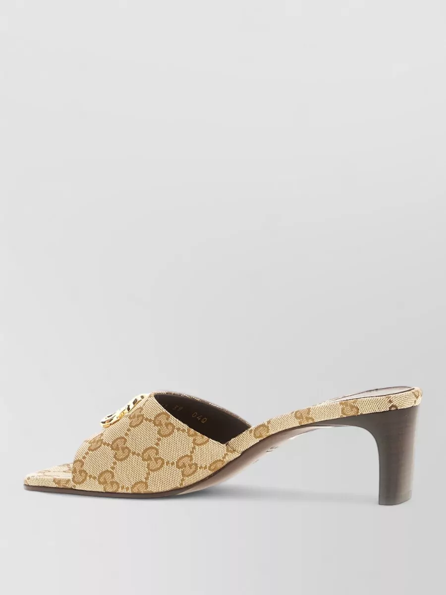 Gucci Logo-Print Mules