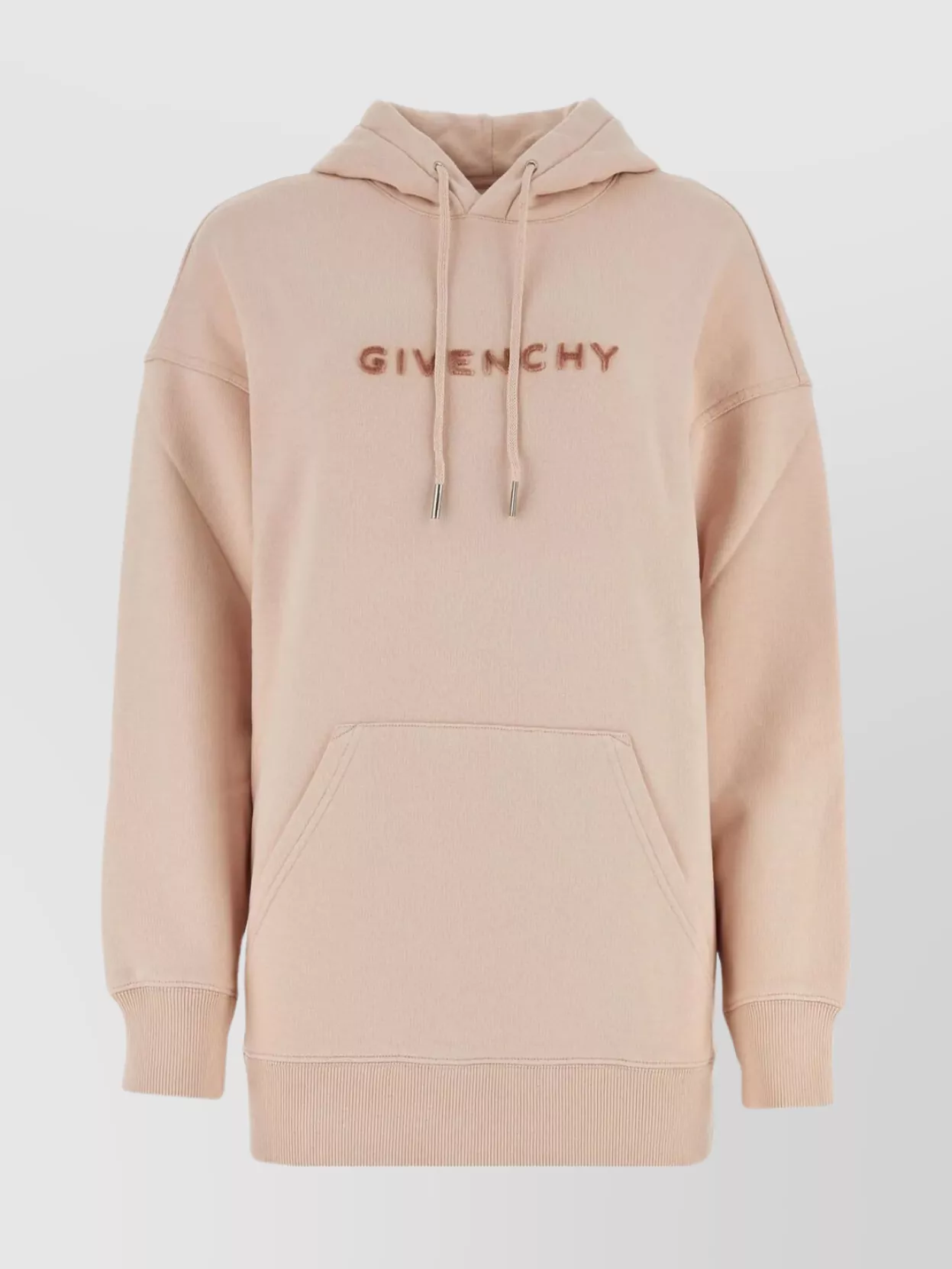 Shop Givenchy Drawstring Hood Cotton Sweatshirt In Pastel