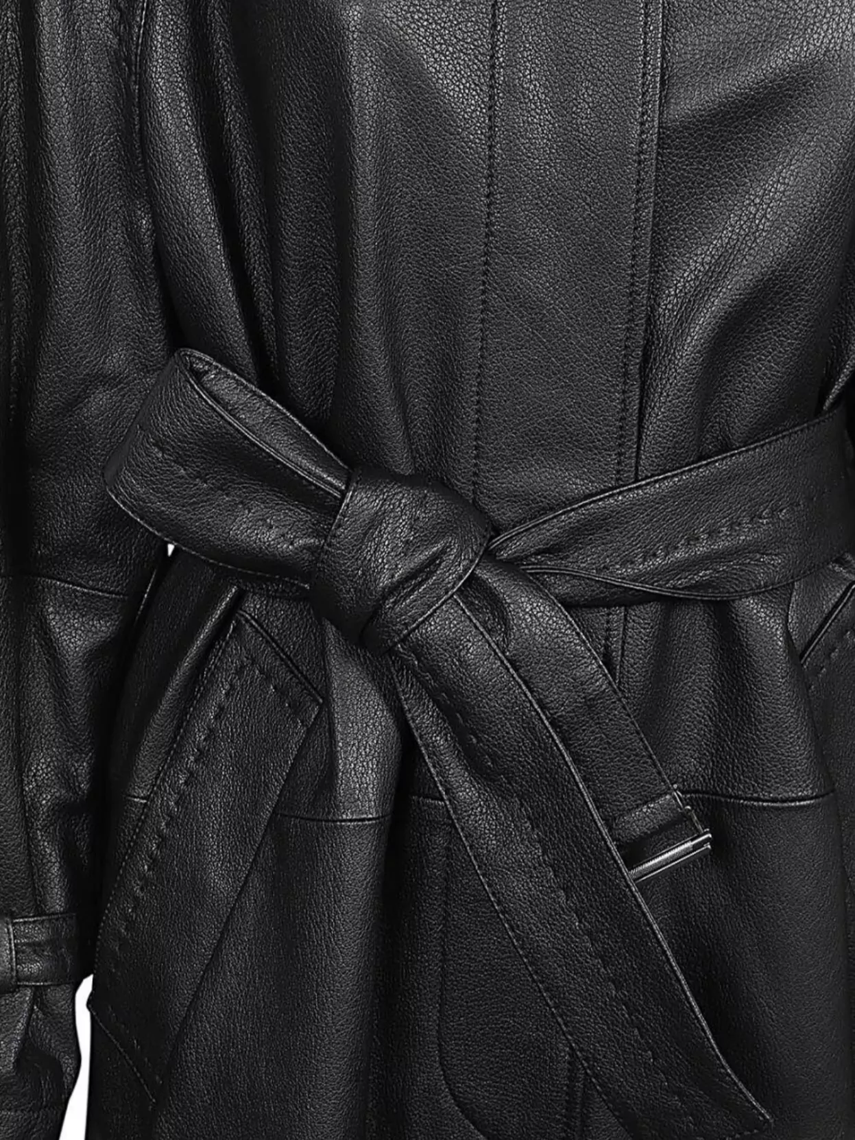 【送料&関税込】Max Mara Bellico Belted Leather Trench Coat Max Mara Bellico Belted Leather Trench Coat In Black | ModeSens