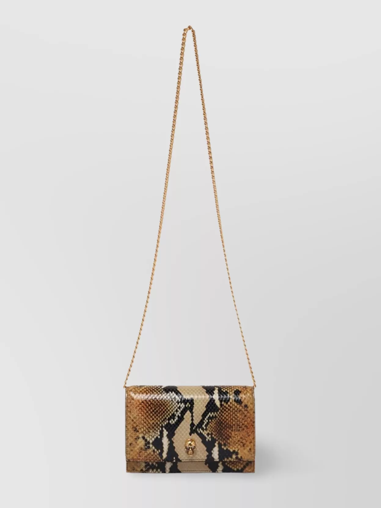 Alexander Mcqueen Skull Detail Small Leather Shoulder Bag