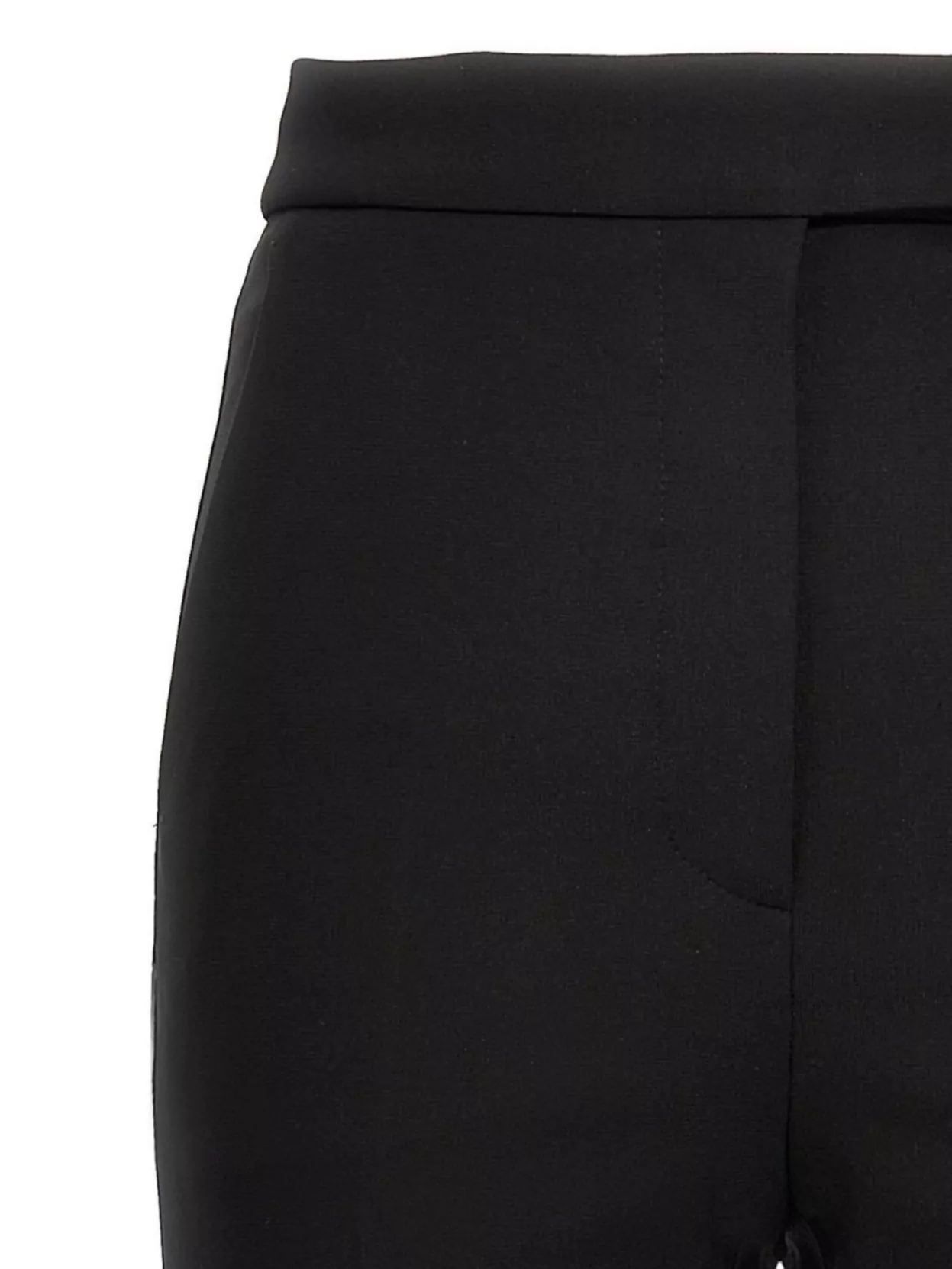 Max Mara Back Pocket Buttoned High Waist Trousers