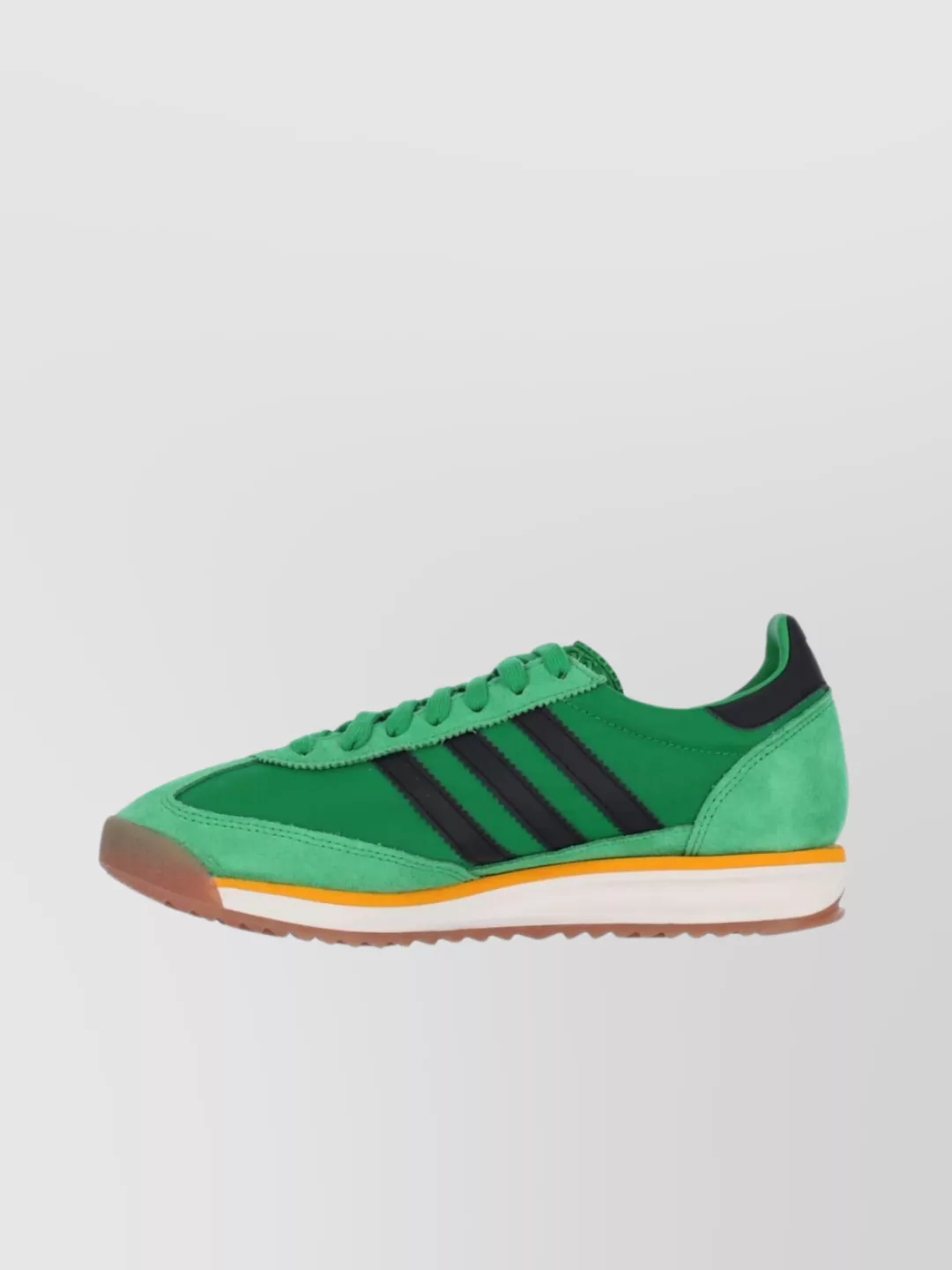 Adidas Low Top Sneakers Green Suede Upper