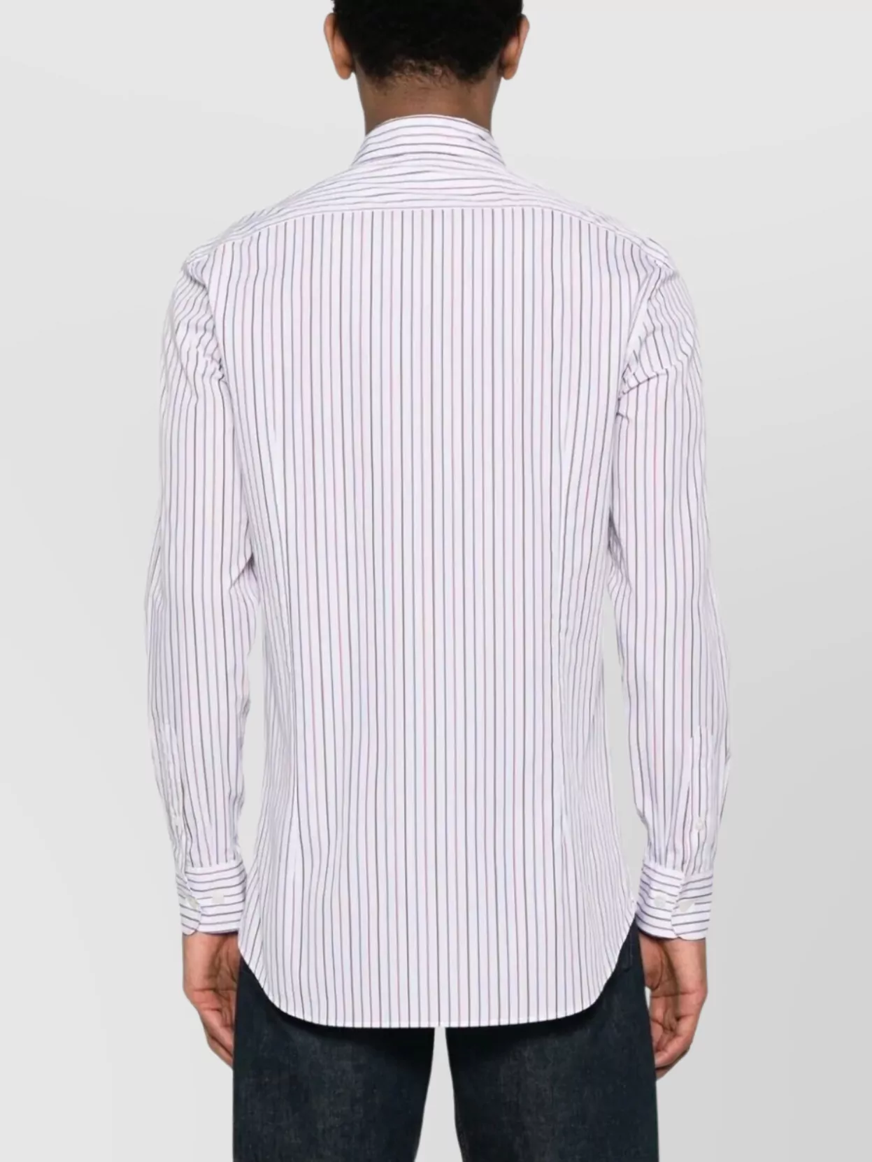 Etro Striped Long Sleeve Button-Down Collar Shirt