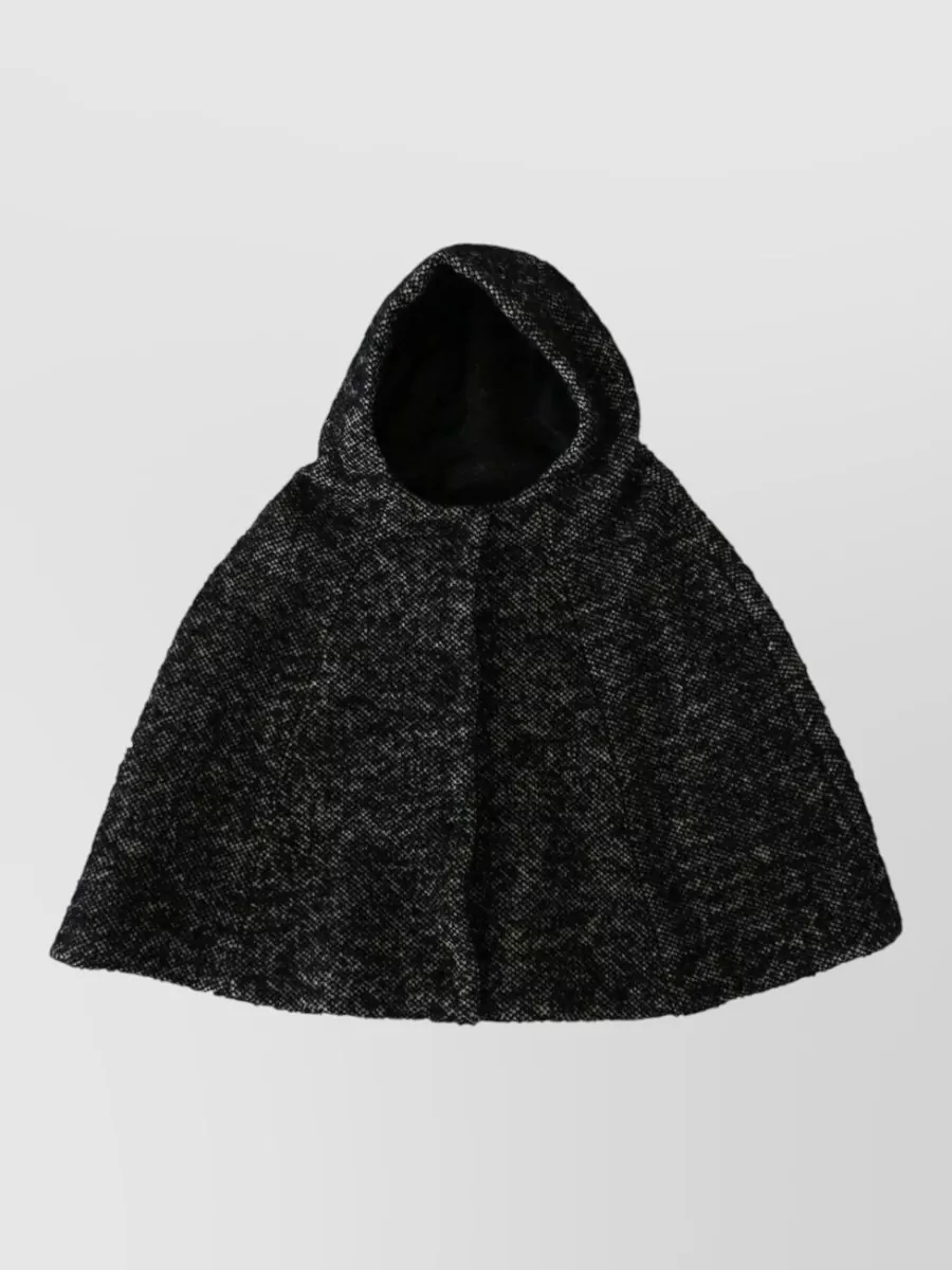 Dolce&Gabbana wool tweed hooded scarf