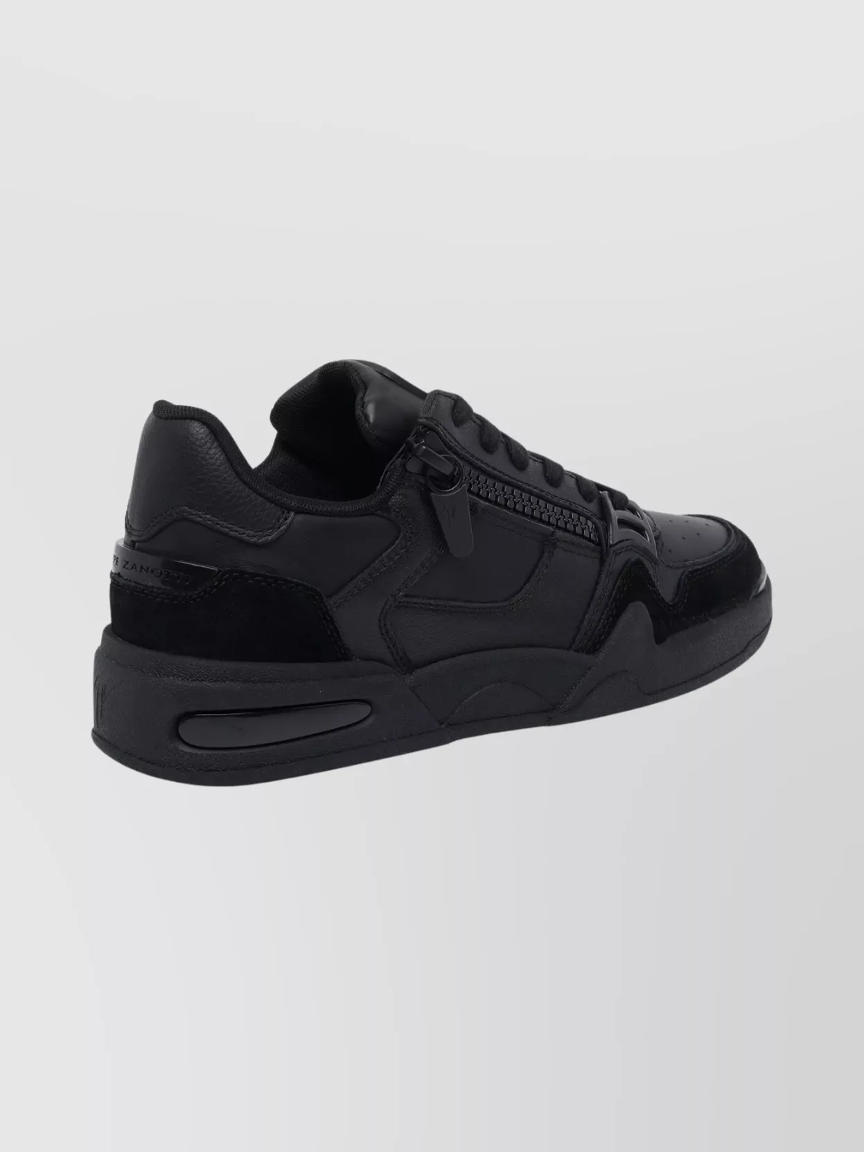 Giuseppe Zanotti Round Toe Perforated Leather Sneakers