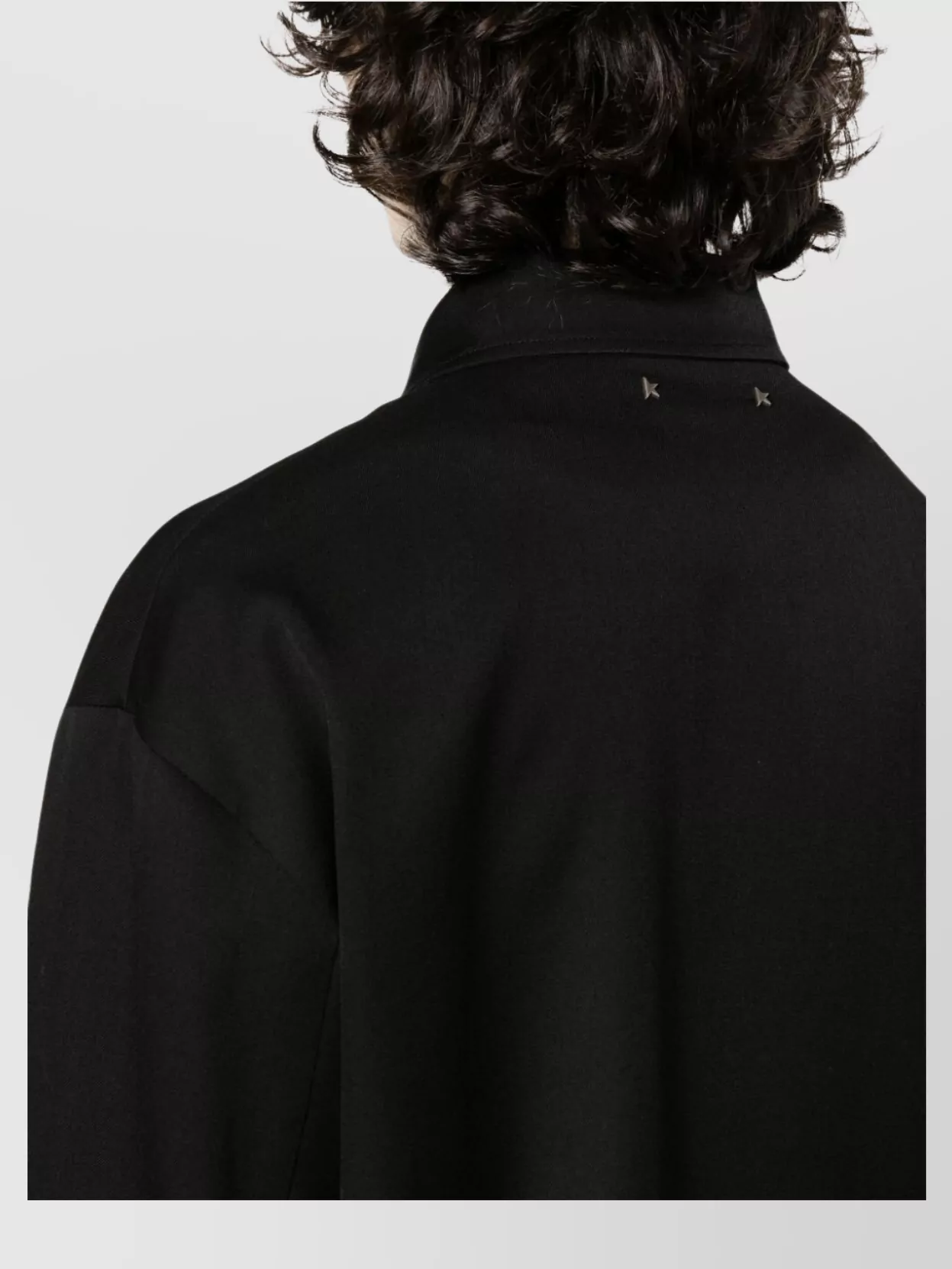 Golden Goose Wool Zipped Jacket With Straight Hem