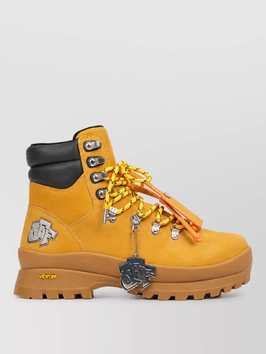 Off-White Leather Hiking Boots