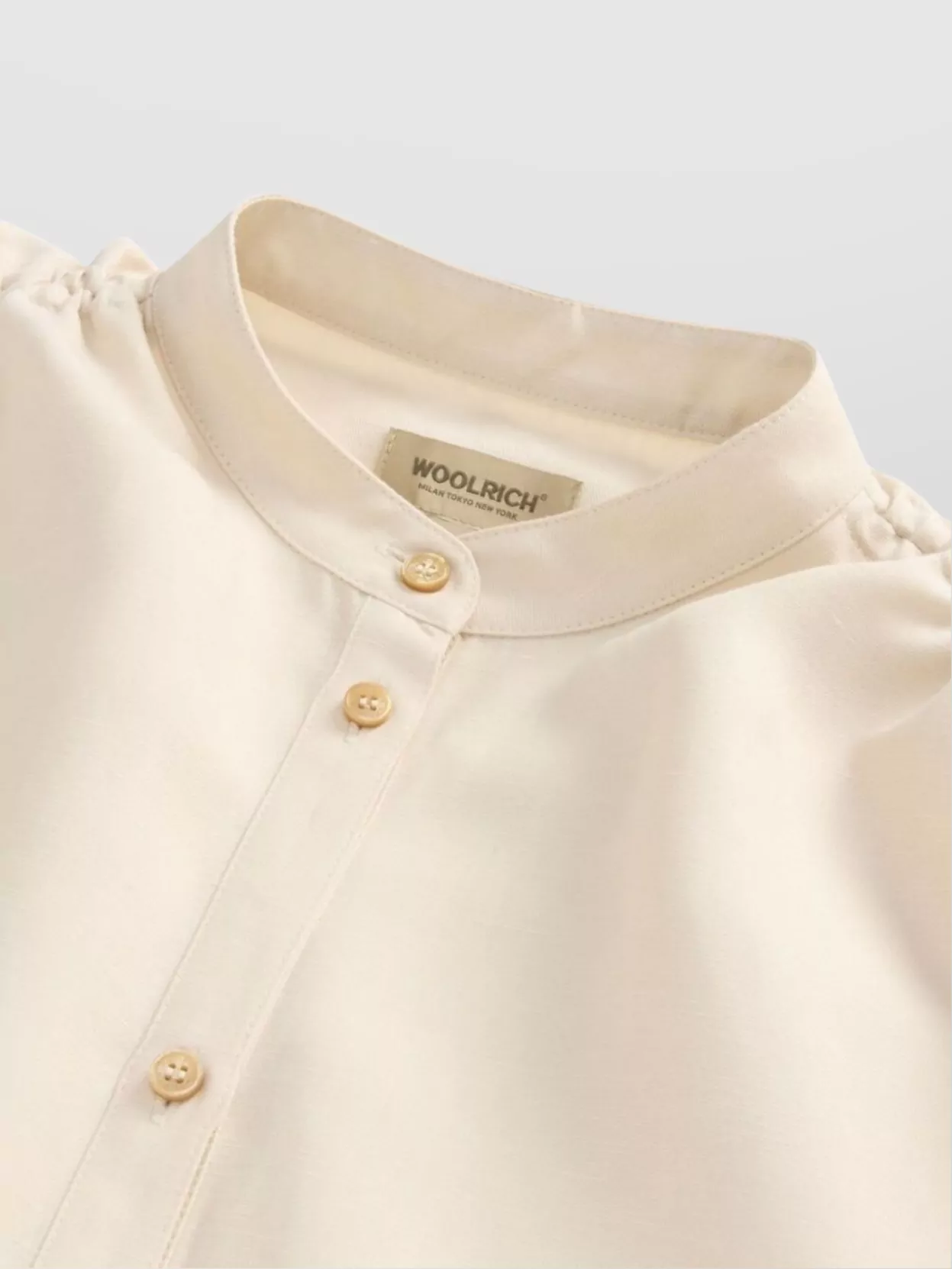 Woolrich Casual Sleeveless Mandarin Collar Top