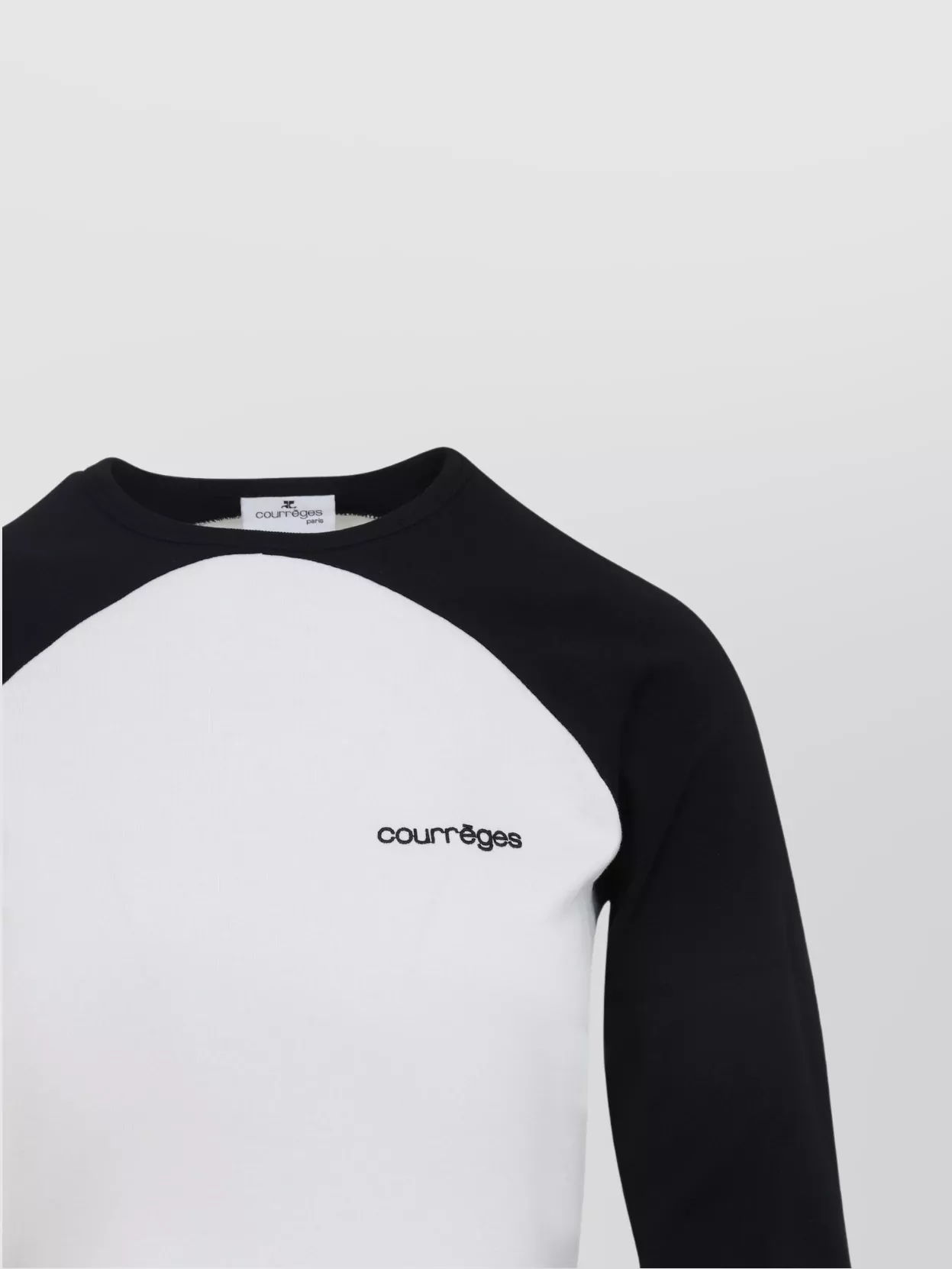 Courrèges Circle Contrast Ls T-Shirt