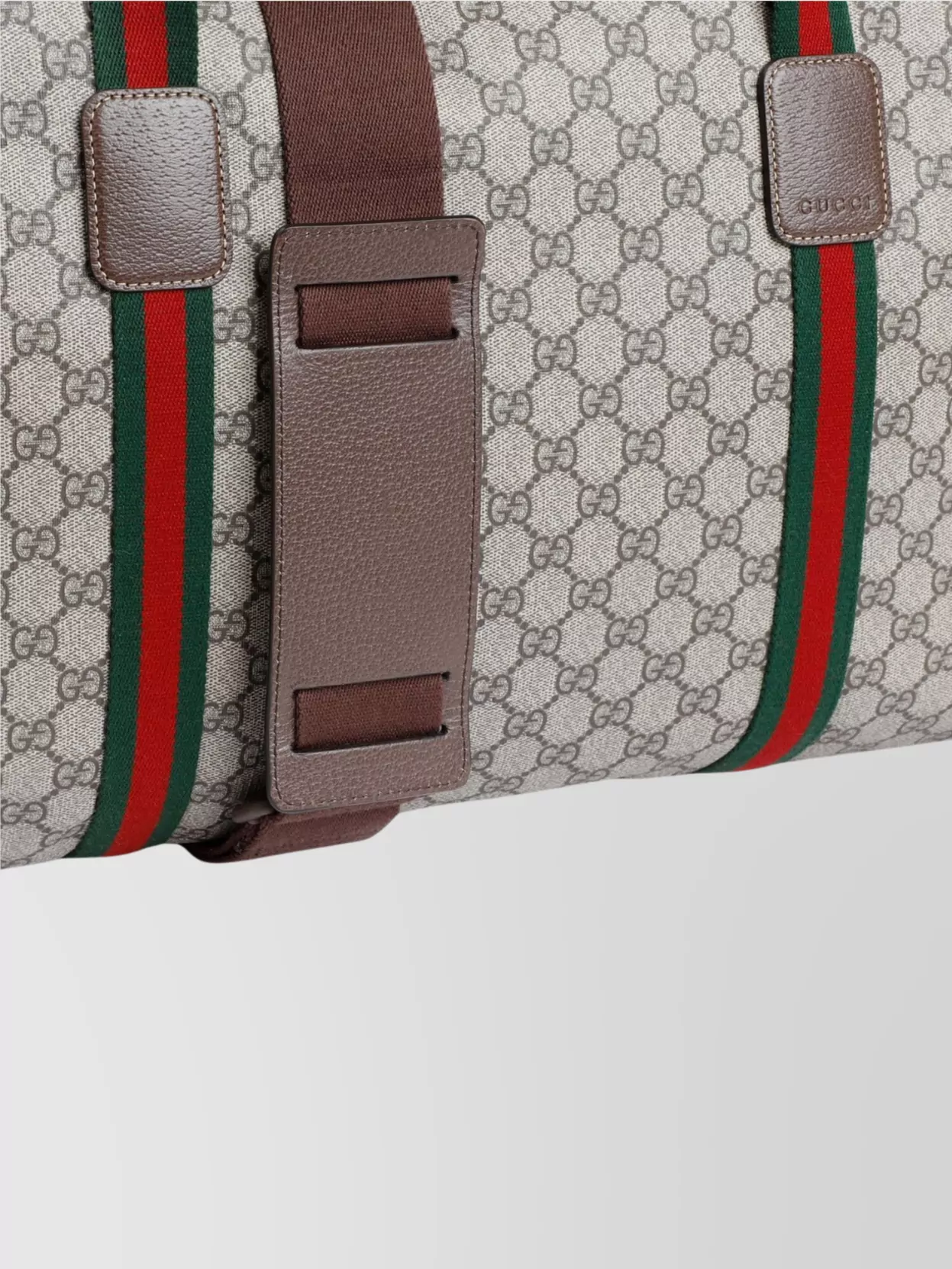 Gucci Duffel Bag Cotton Web Handles