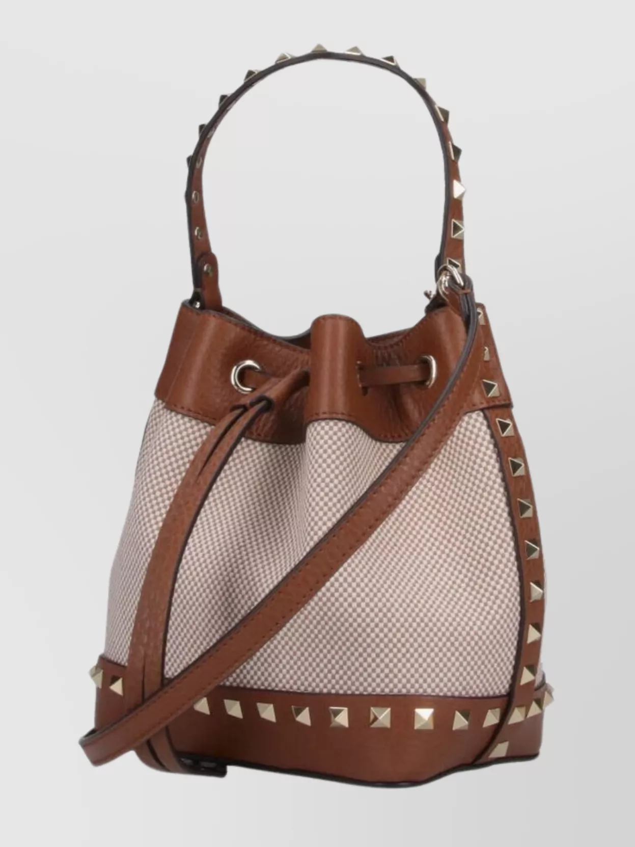 Valentino Garavani Bucket Bag Studded Detailing Leather