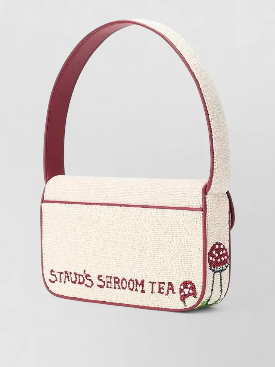 Staud Tommy Beaded Shoulder Bag