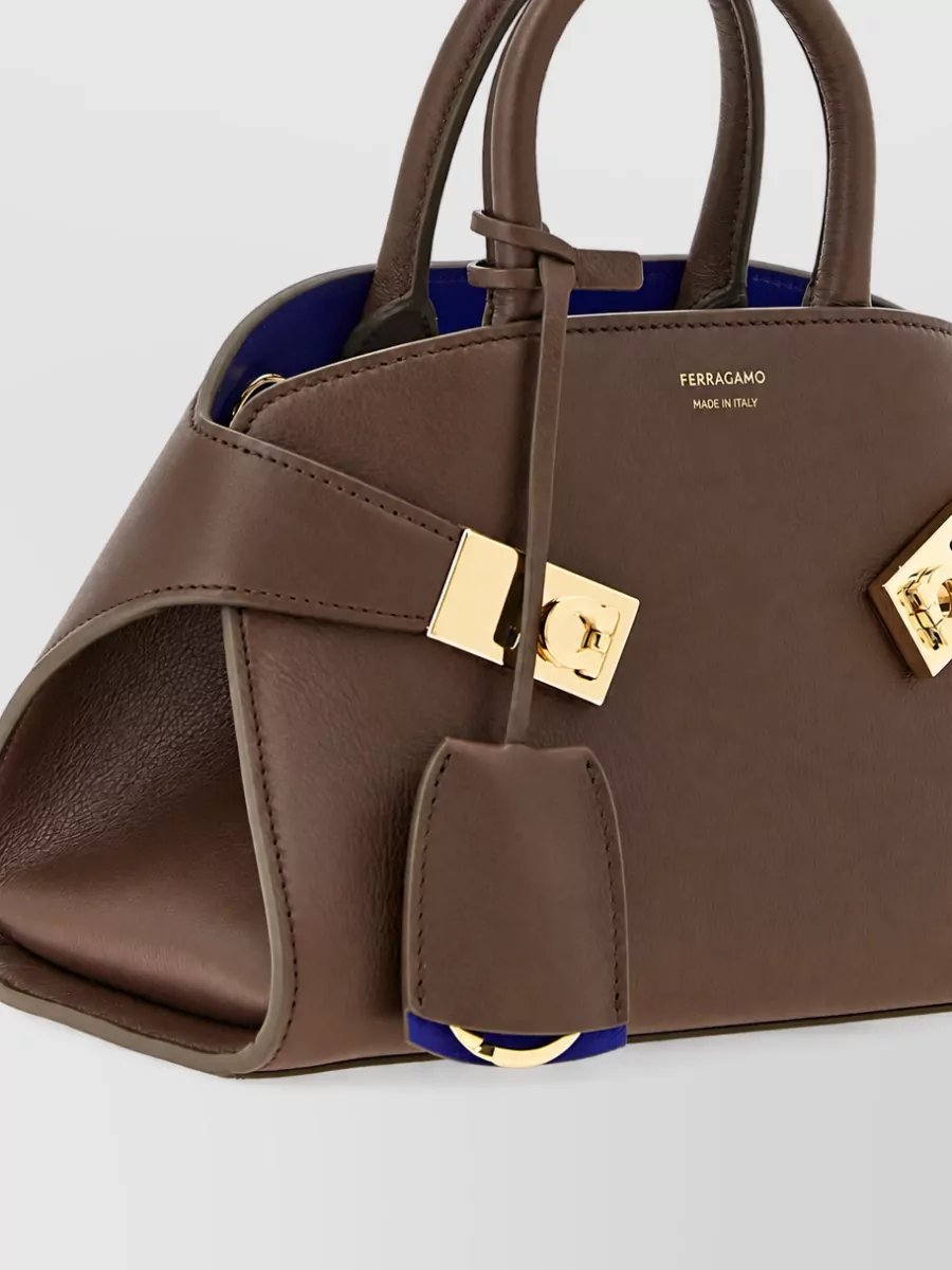 Ferragamo The Hug Bag Calfskin Leather Shoulder Bag