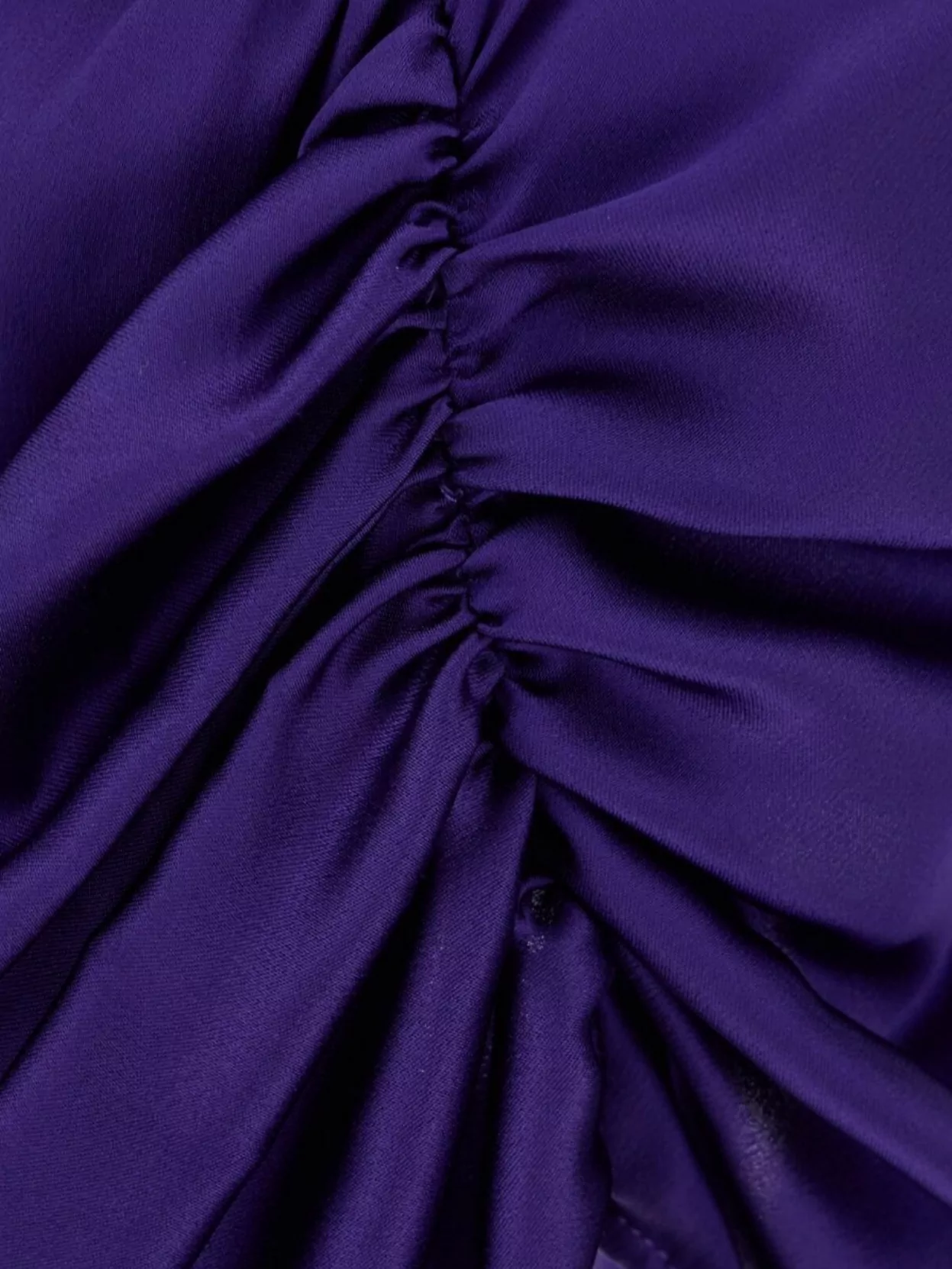 Off-white Asymmetric Design Acetate Blend Dress In Purple