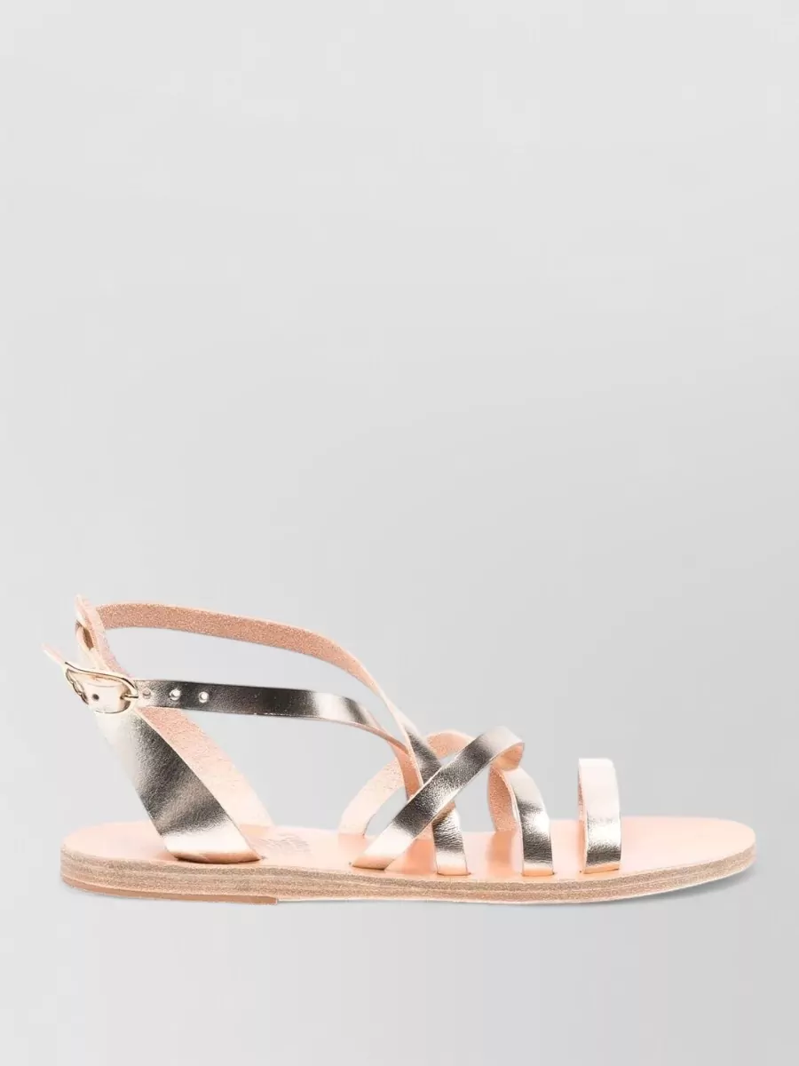 Ancient Greek Sandals Leather Flat Sandals