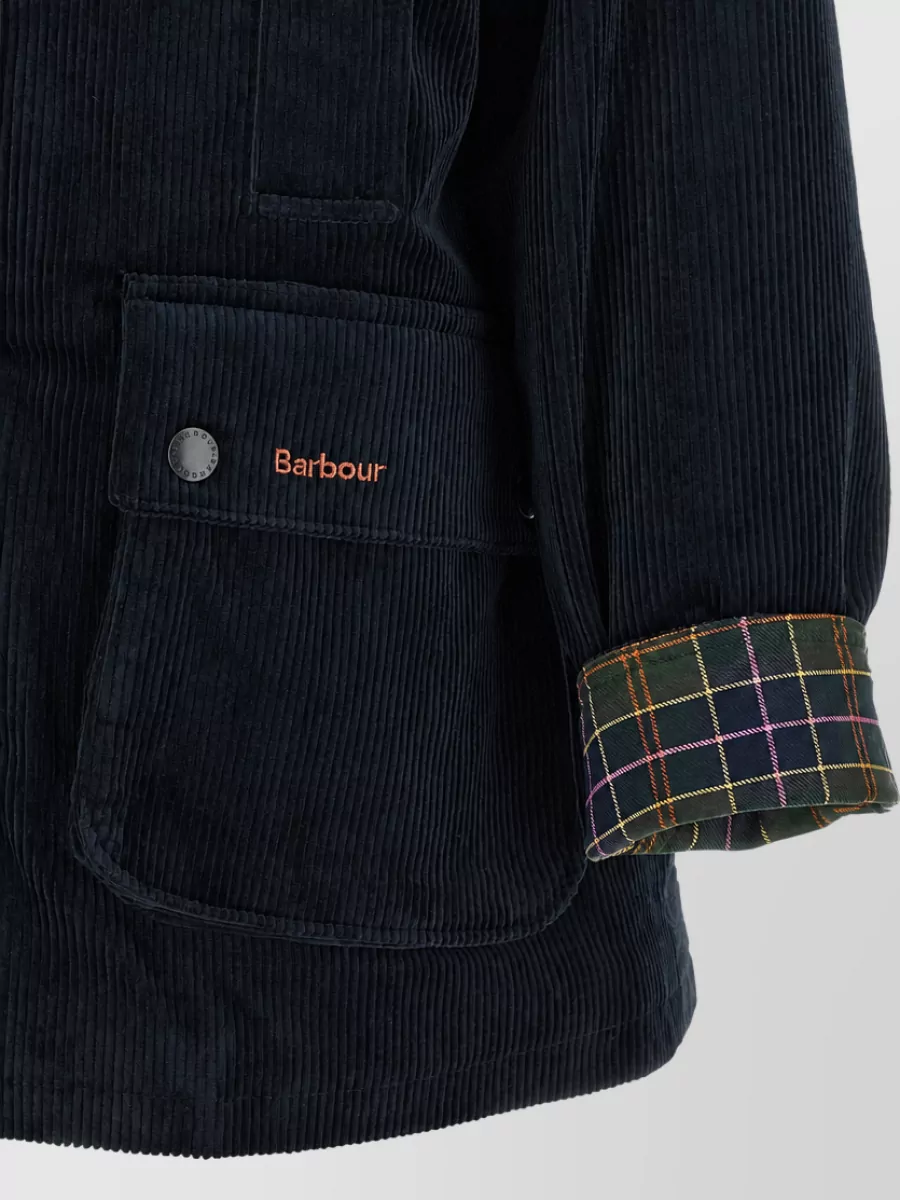Barbour Corduroy Single Breasted Coat