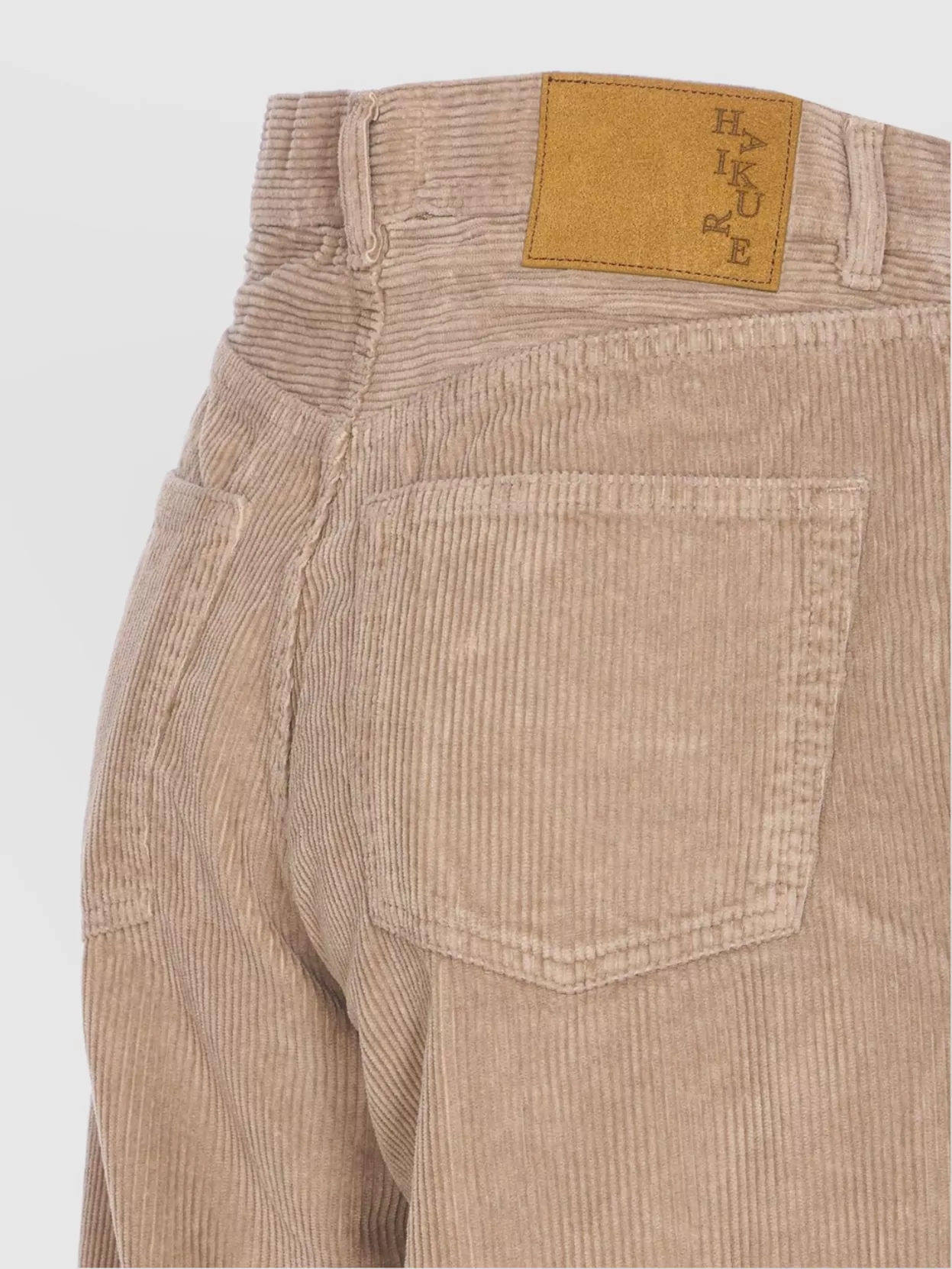 Haikure Corduroy Fabric Wide Fit Trousers