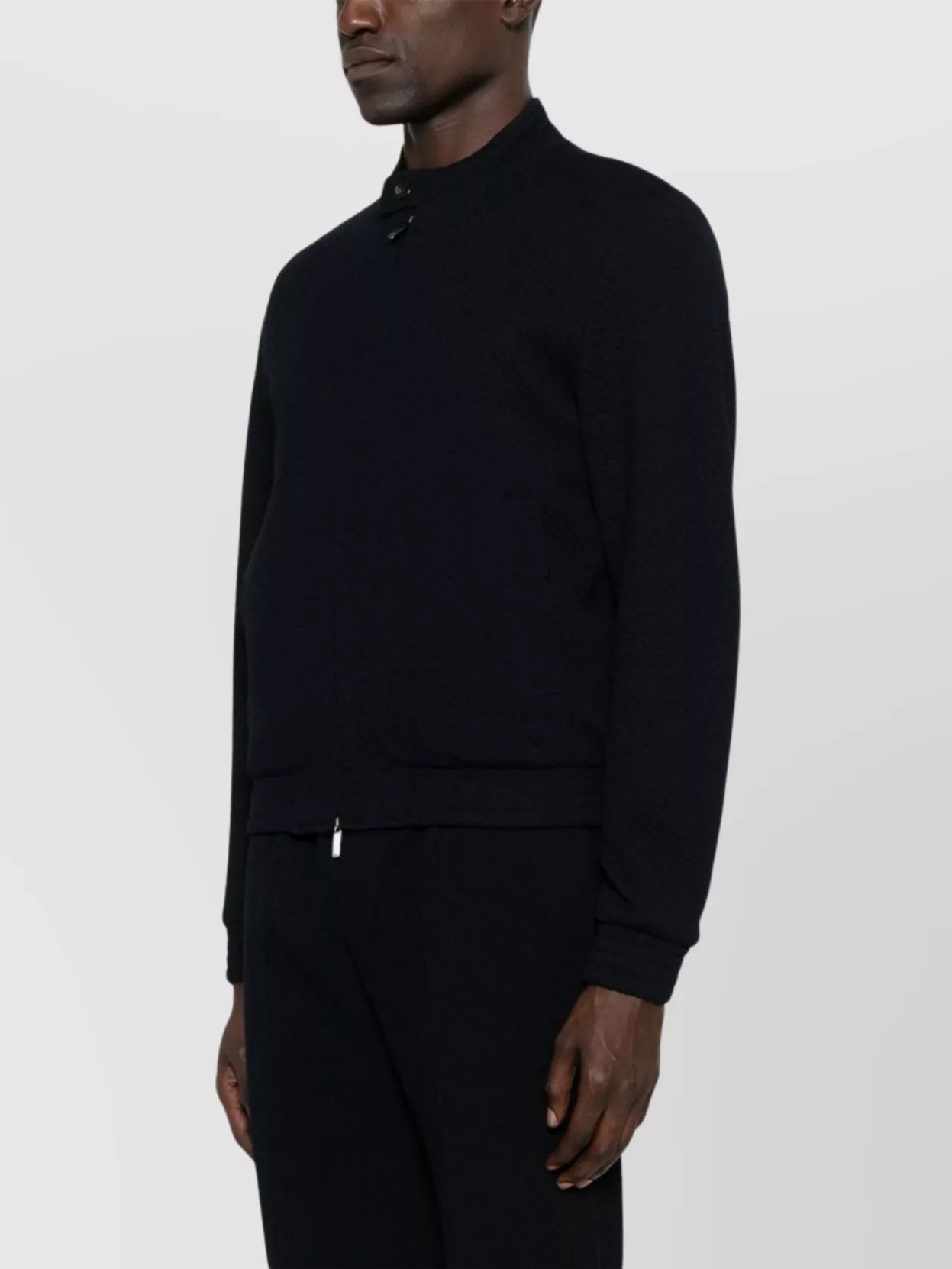 Emporio Armani Wool Blend Blouson Jacket