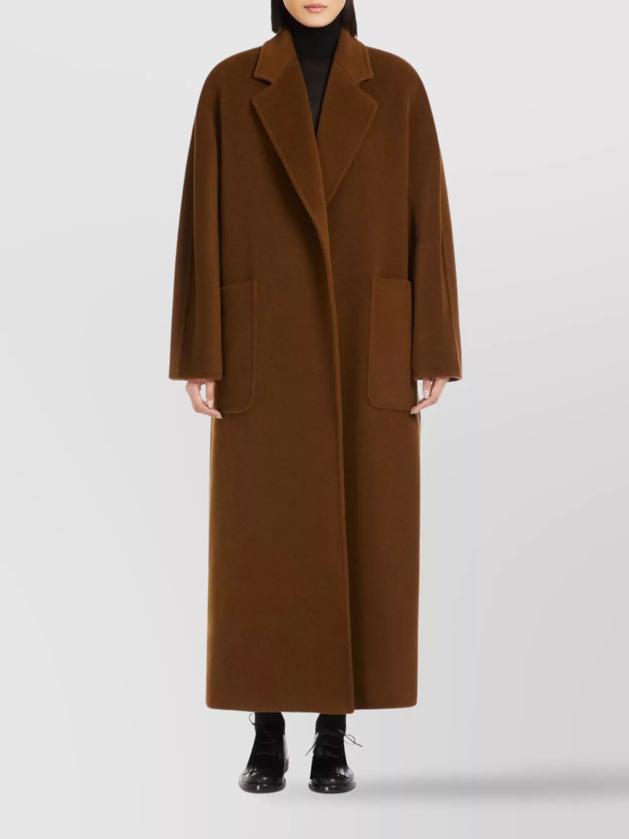 Max Mara Camel Hair Oversized Belted Coat