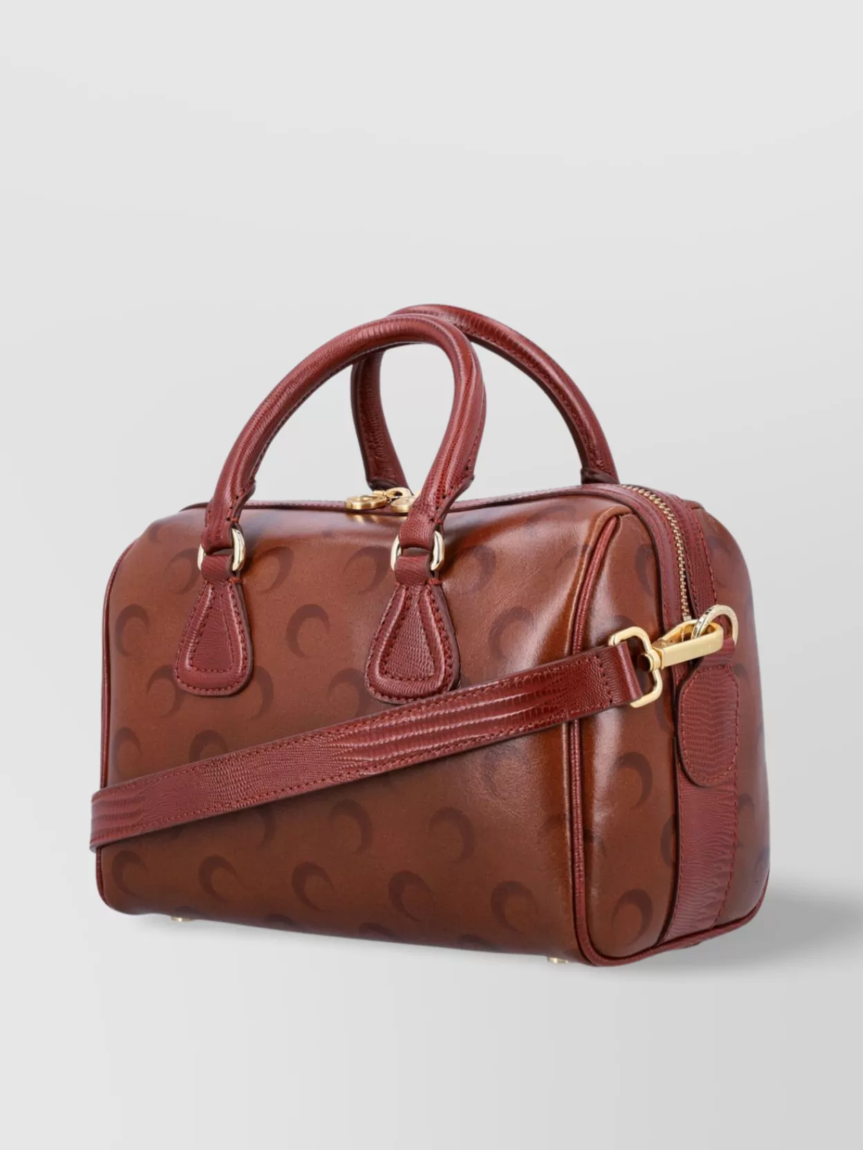 Marine Serre Moon Print Leather Mini Bag