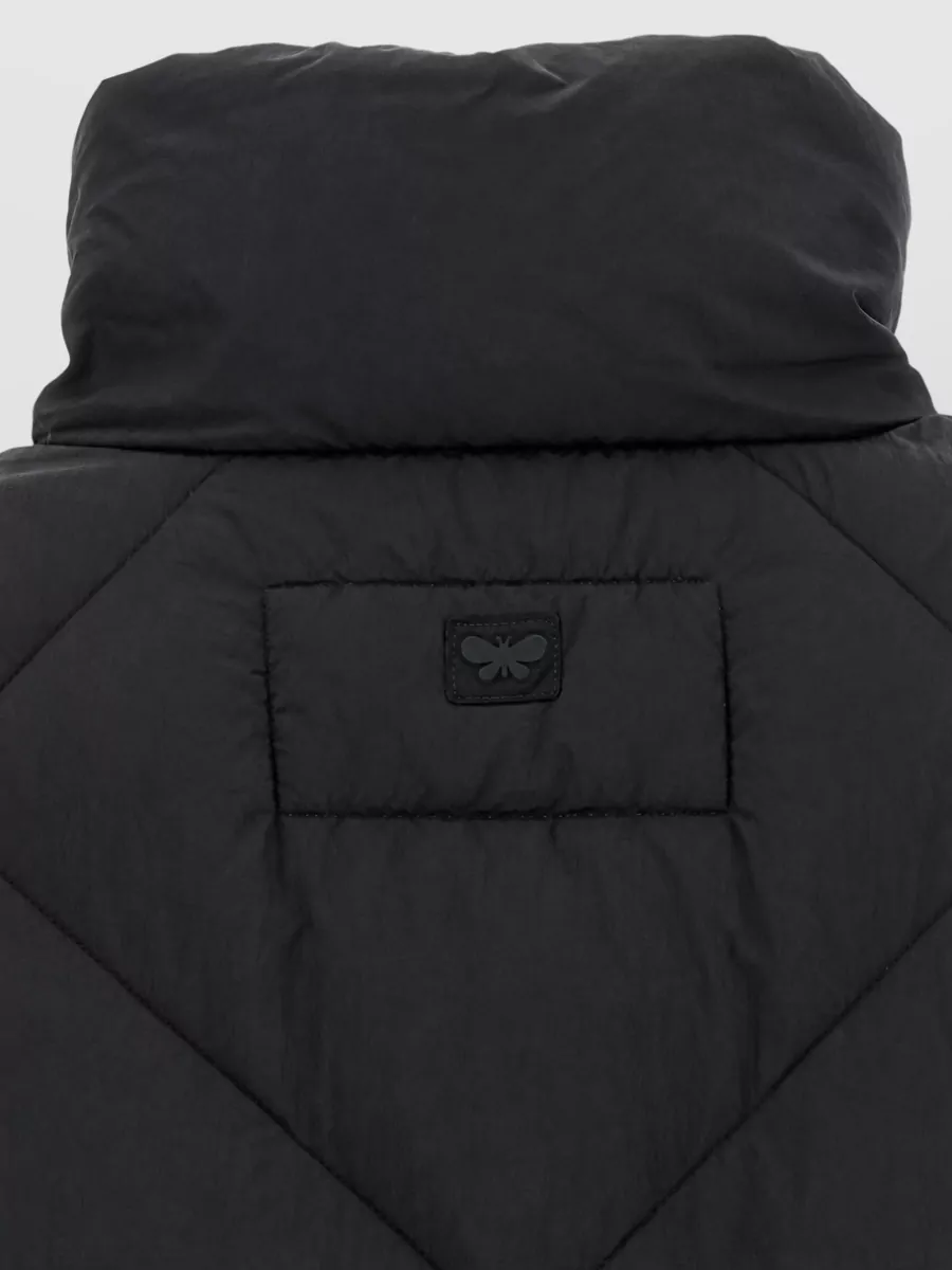 Weekend Max Mara Down Diamond Quilted Cropped High Neck Puffer Jacket