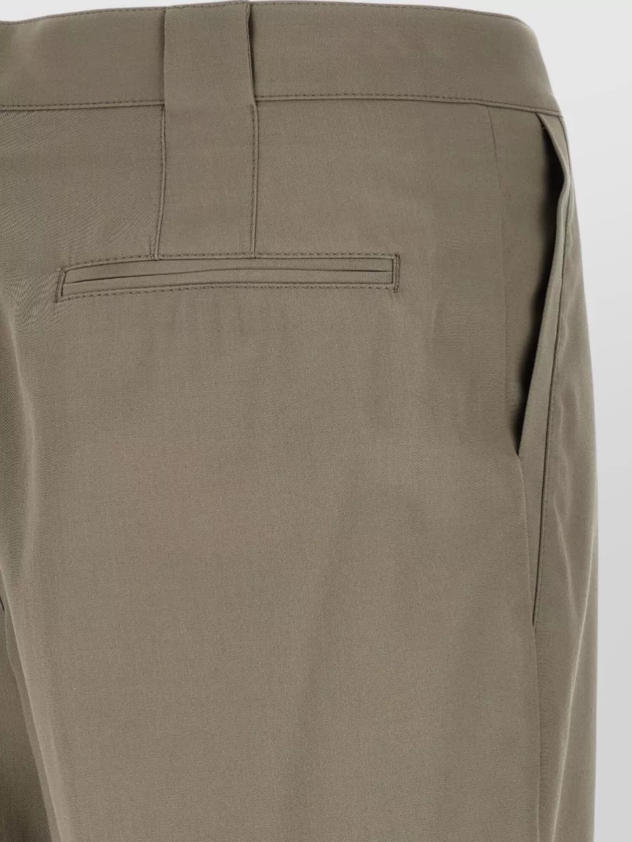 Brunello Cucinelli Cotton Wide-Leg Tailored Trousers