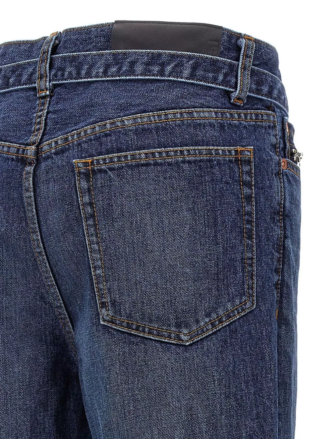 Sacai Bootcut Jeans With Belt Loops And Contrast Stitching