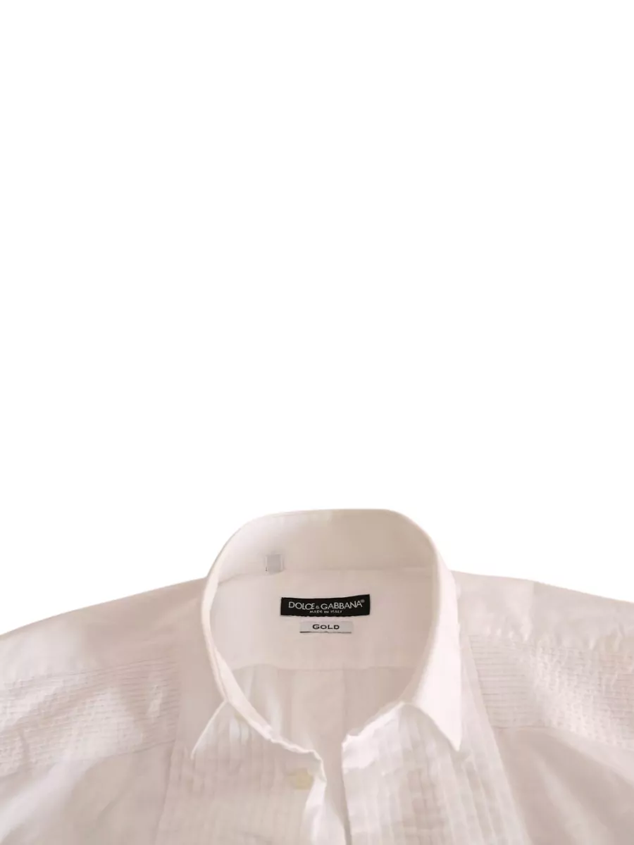Dolce&Gabbana Cotton Pleated Dress Shirt