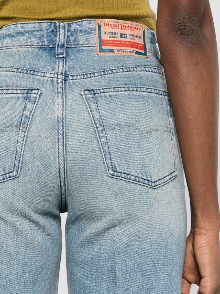 Diesel Straight Fit Trousers Five Pocket Design