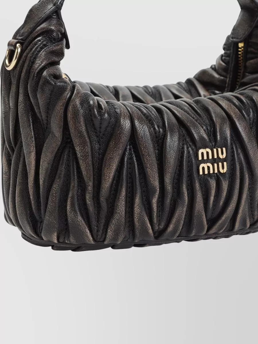 Miu Miu Mini Bag Adjustable Strap Gold Tone Hardware