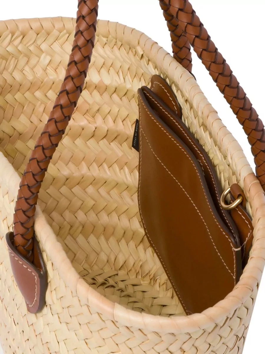 Miu Miu Small Palmito Straw Beach Bag