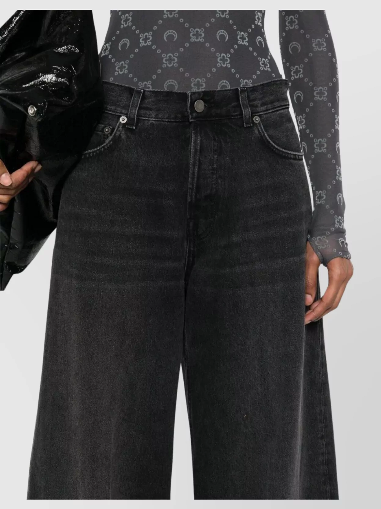Haikure Trousers Wide-Leg Belt Loops