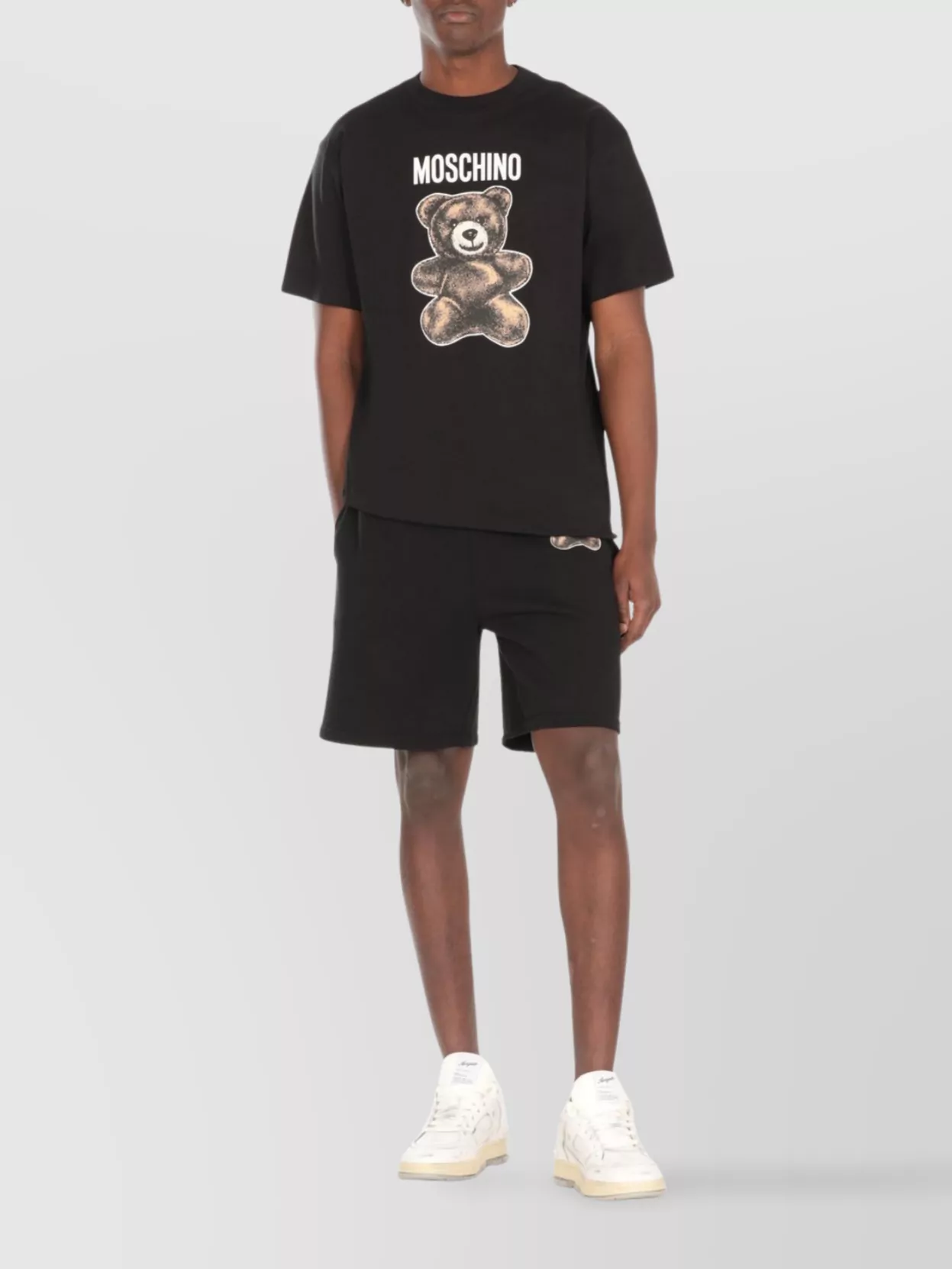Moschino Cotton Bermuda Shorts Logo Print