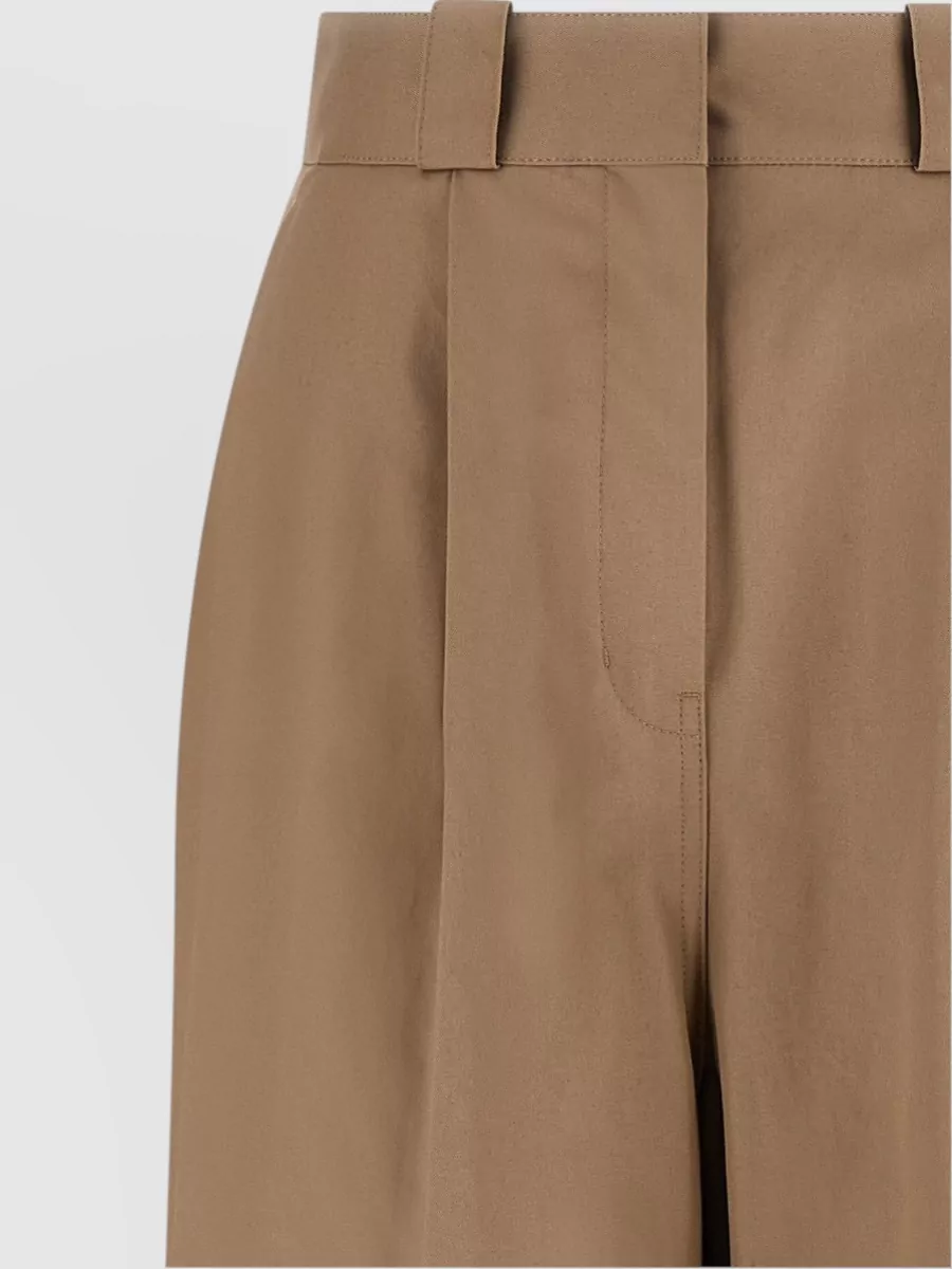 Balenciaga Cotton High-Rise Wide-Leg Trousers