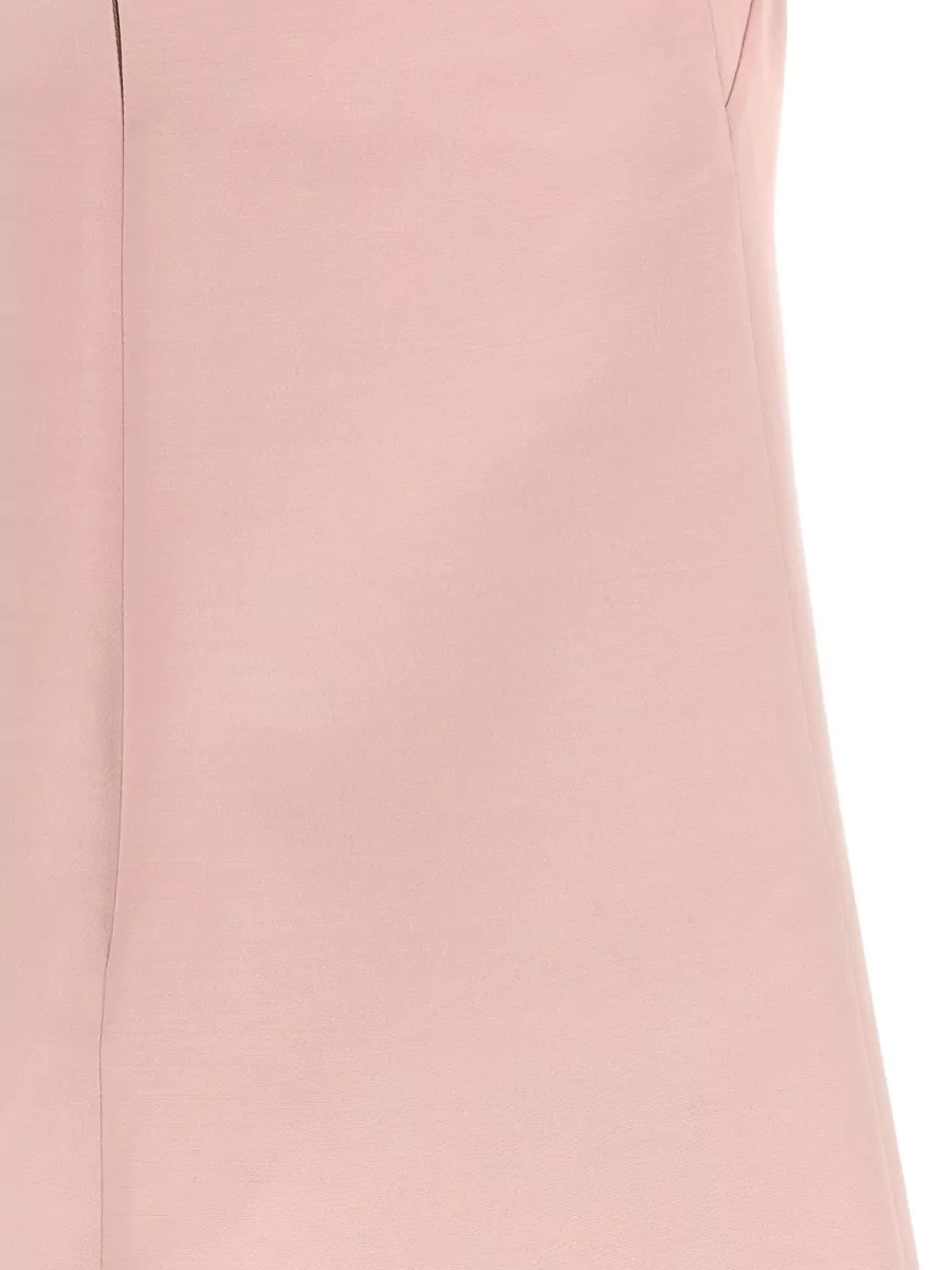 Valentino Mini Dress Short Sleeves Embellished Neckline Bows