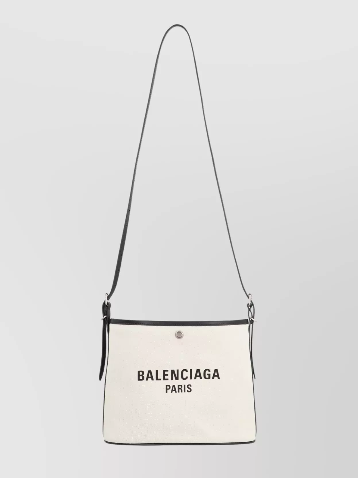 Balenciaga Leather Strap Canvas Bag