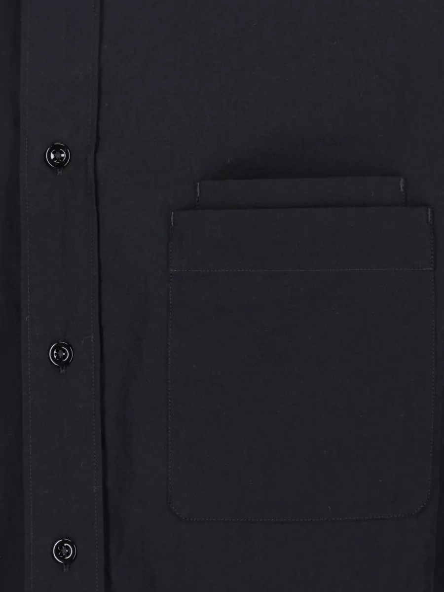 Lemaire Cotton Crepe Long-Sleeve Two Pocket Shirt