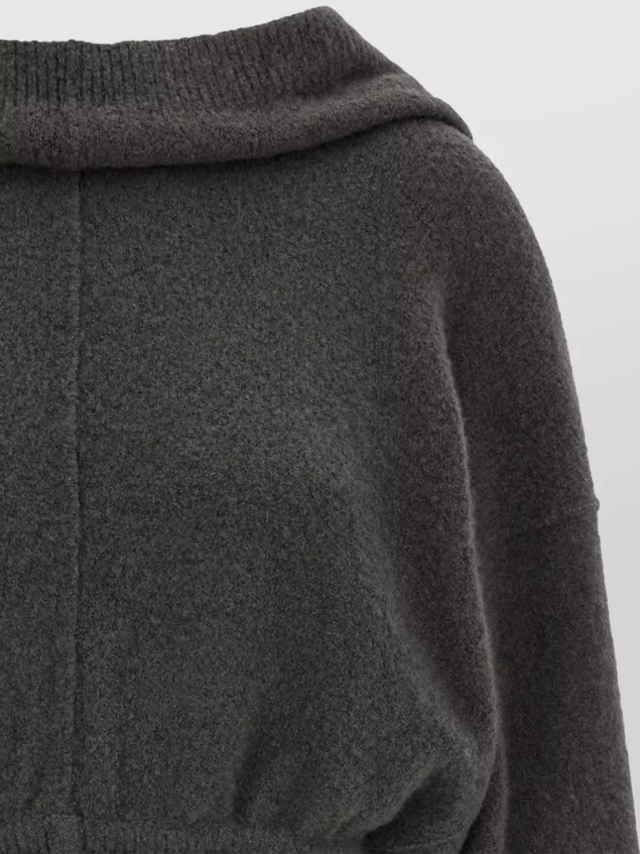 Rick Owens Cashmere Cropped Hoodie