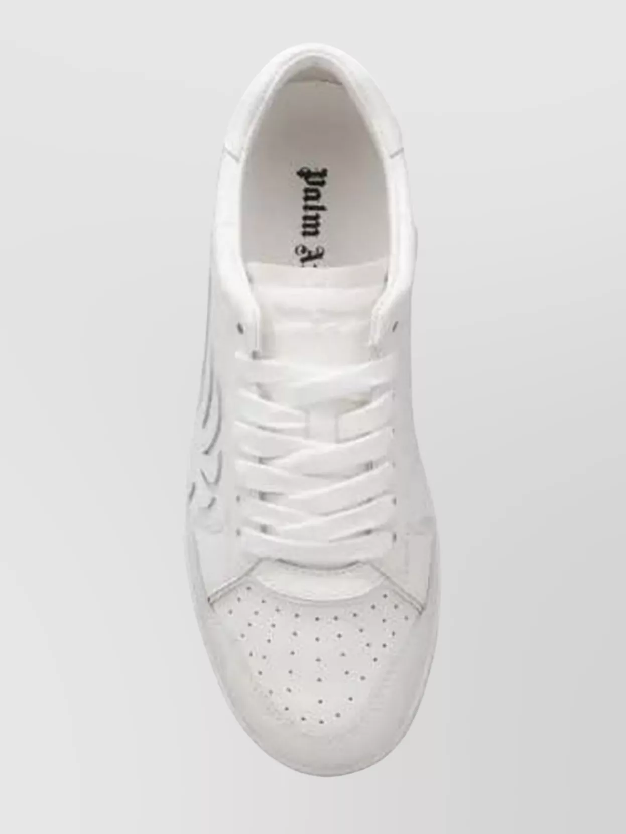 Palm Angels Flat Sole Sneakers Featuring Perforated Detailing