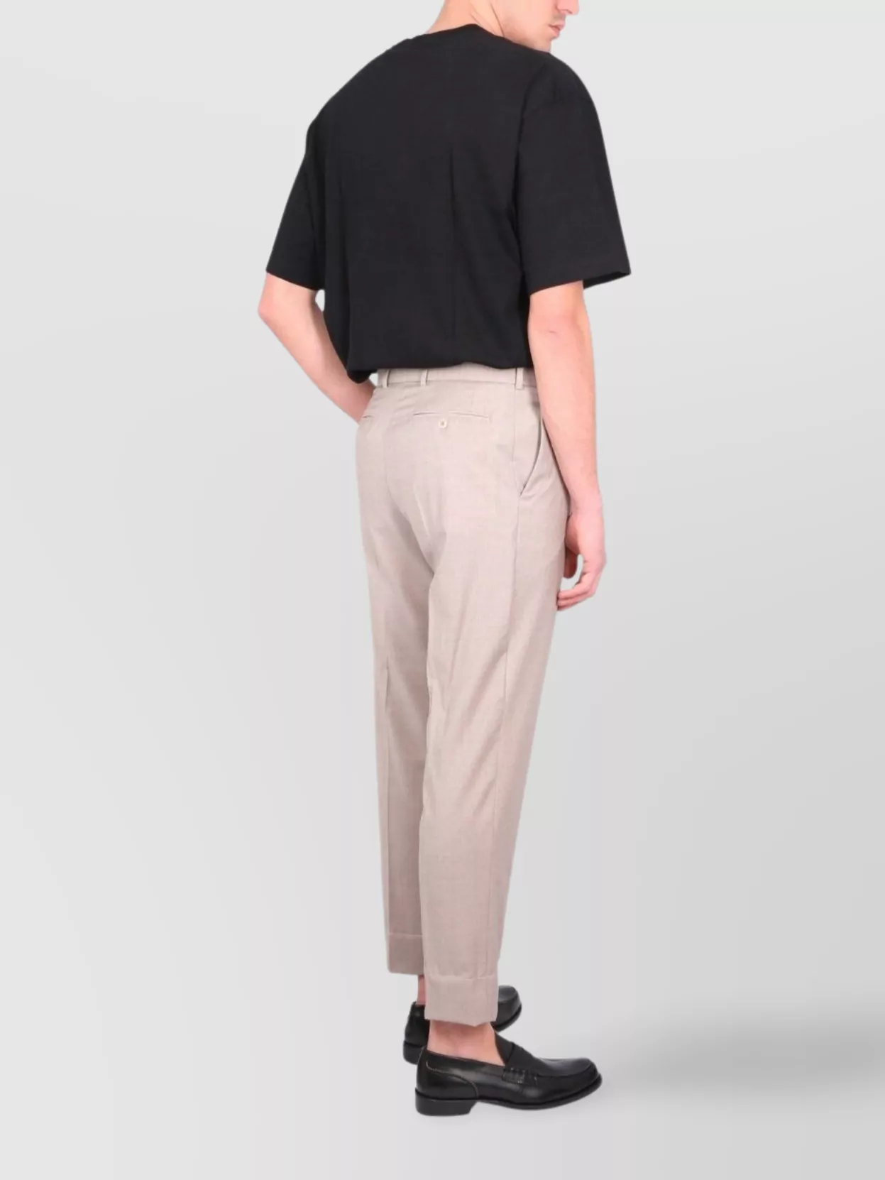 Brioni Cuffed Hem Pleated Front Trousers