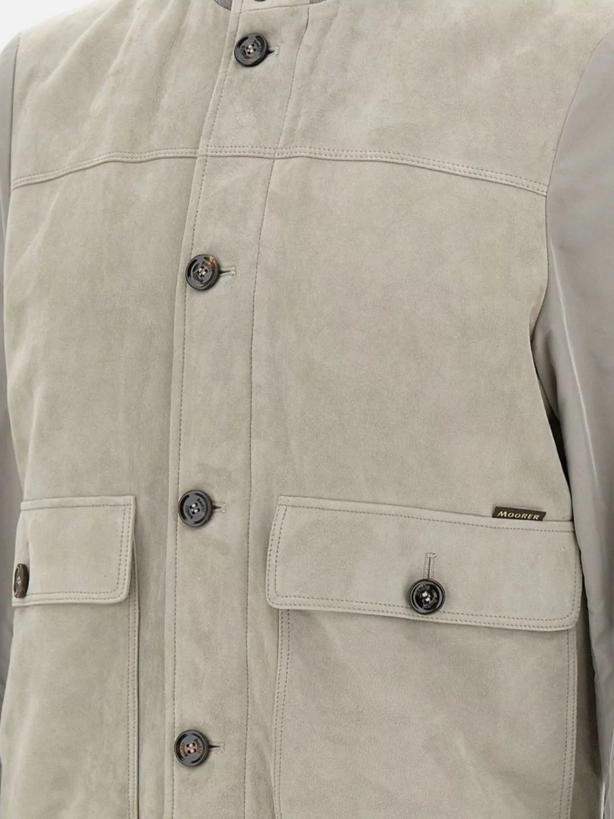 Moorer Premium Lambskin Suede Jacket With Front Pockets